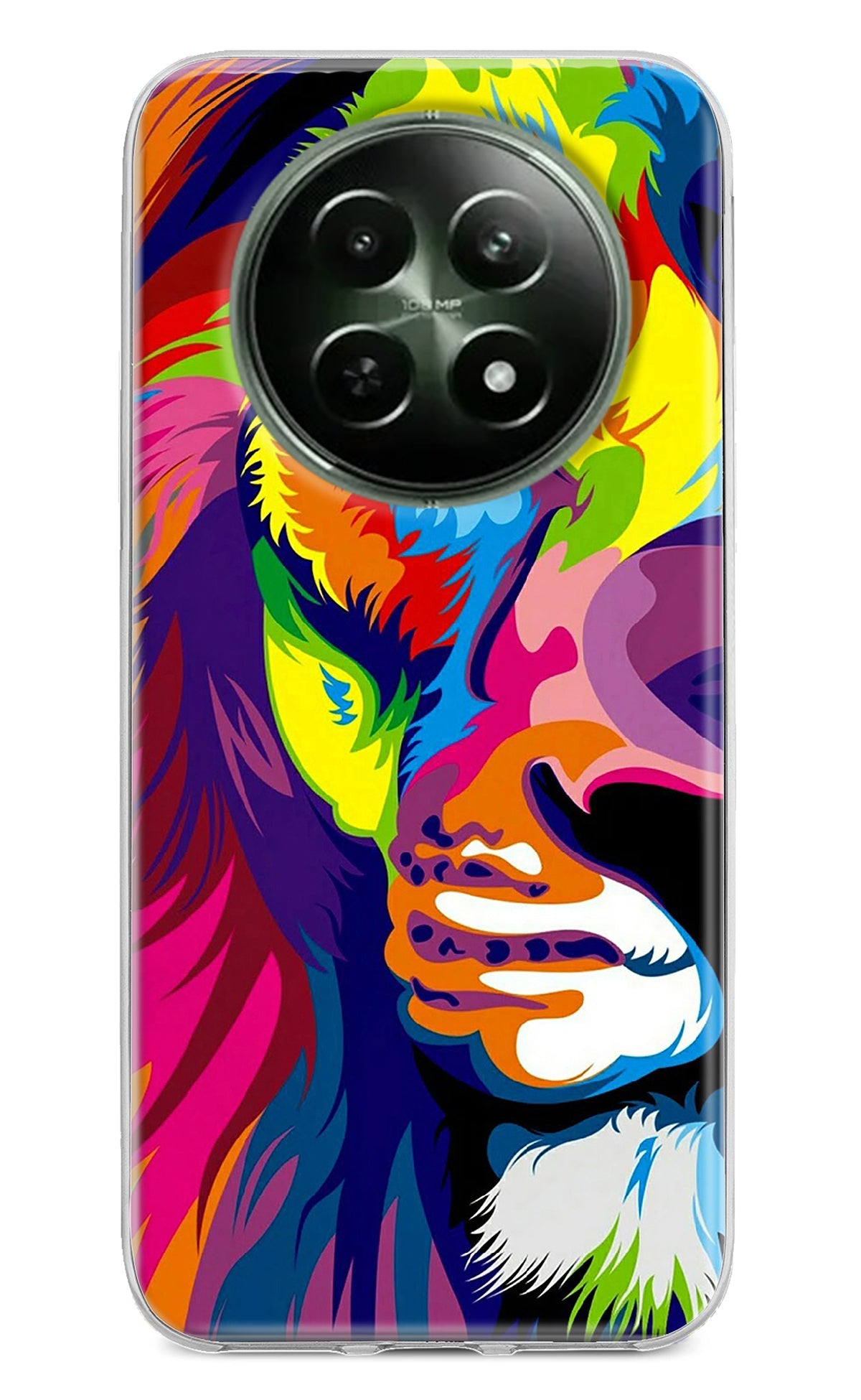 Lion Half Face Realme 12 5G Back Cover