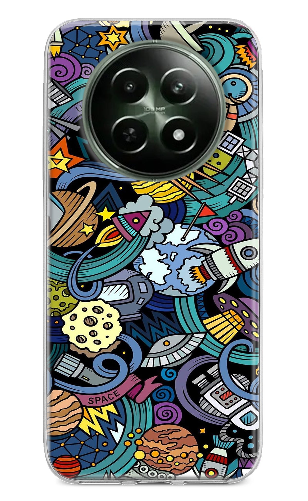 Space Abstract Realme 12 5G Back Cover