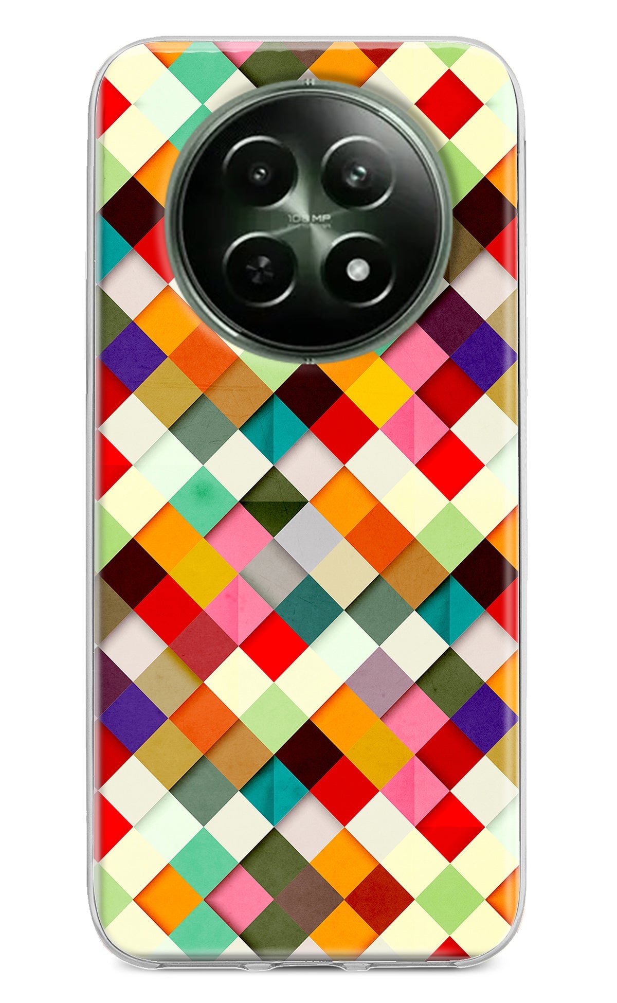 Geometric Abstract Colorful Realme 12 5G Back Cover