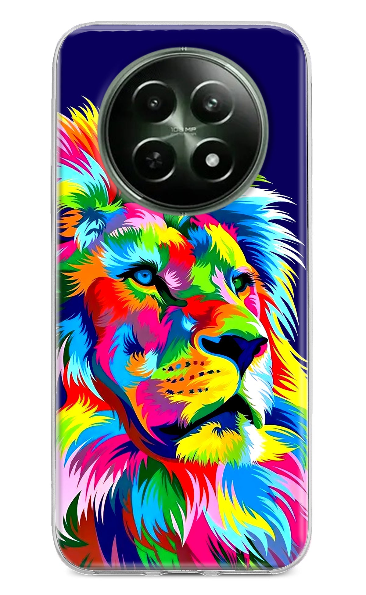 Vector Art Lion Realme 12 5G Back Cover