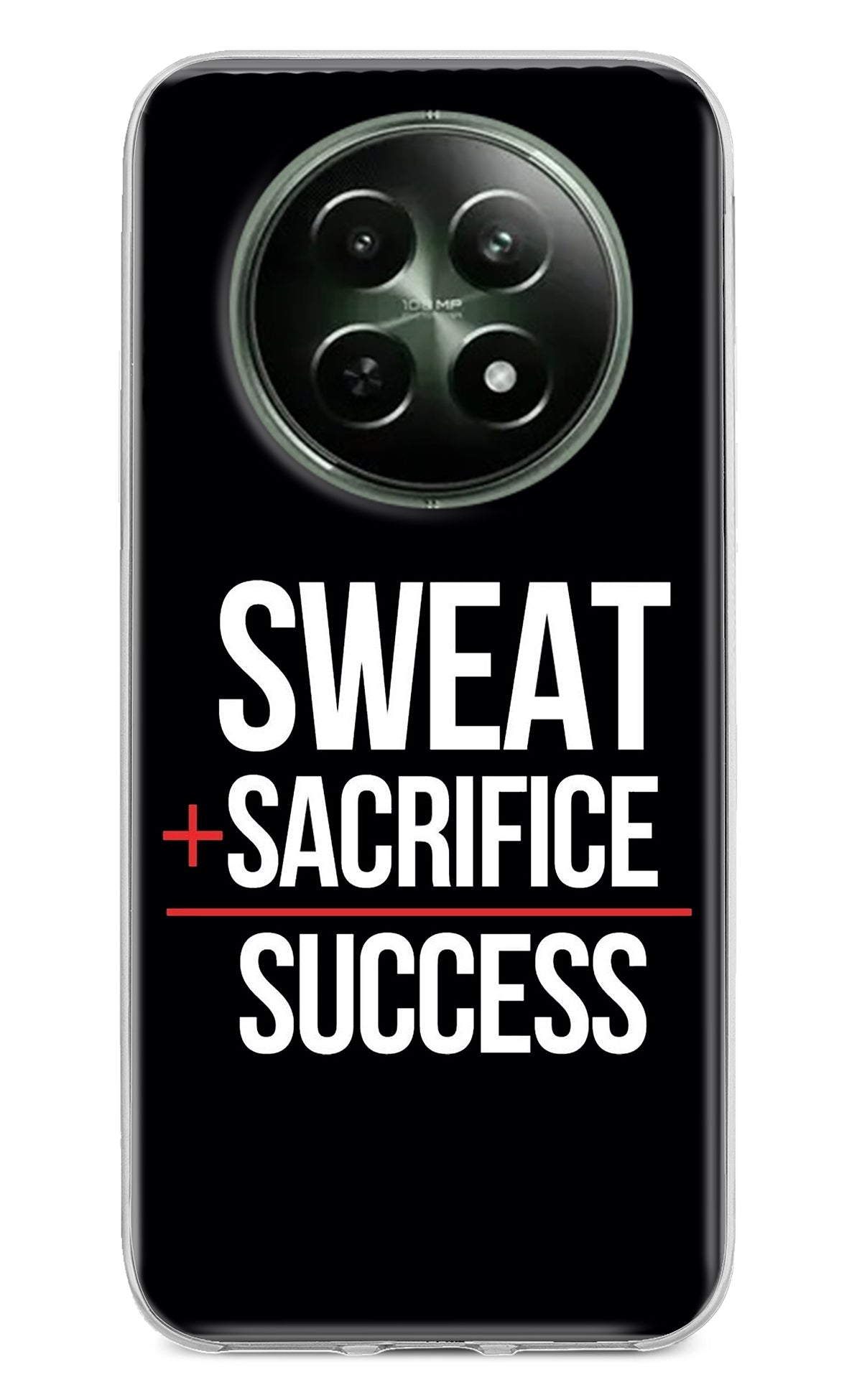 Sweat Sacrifice Success Realme 12 5G Back Cover