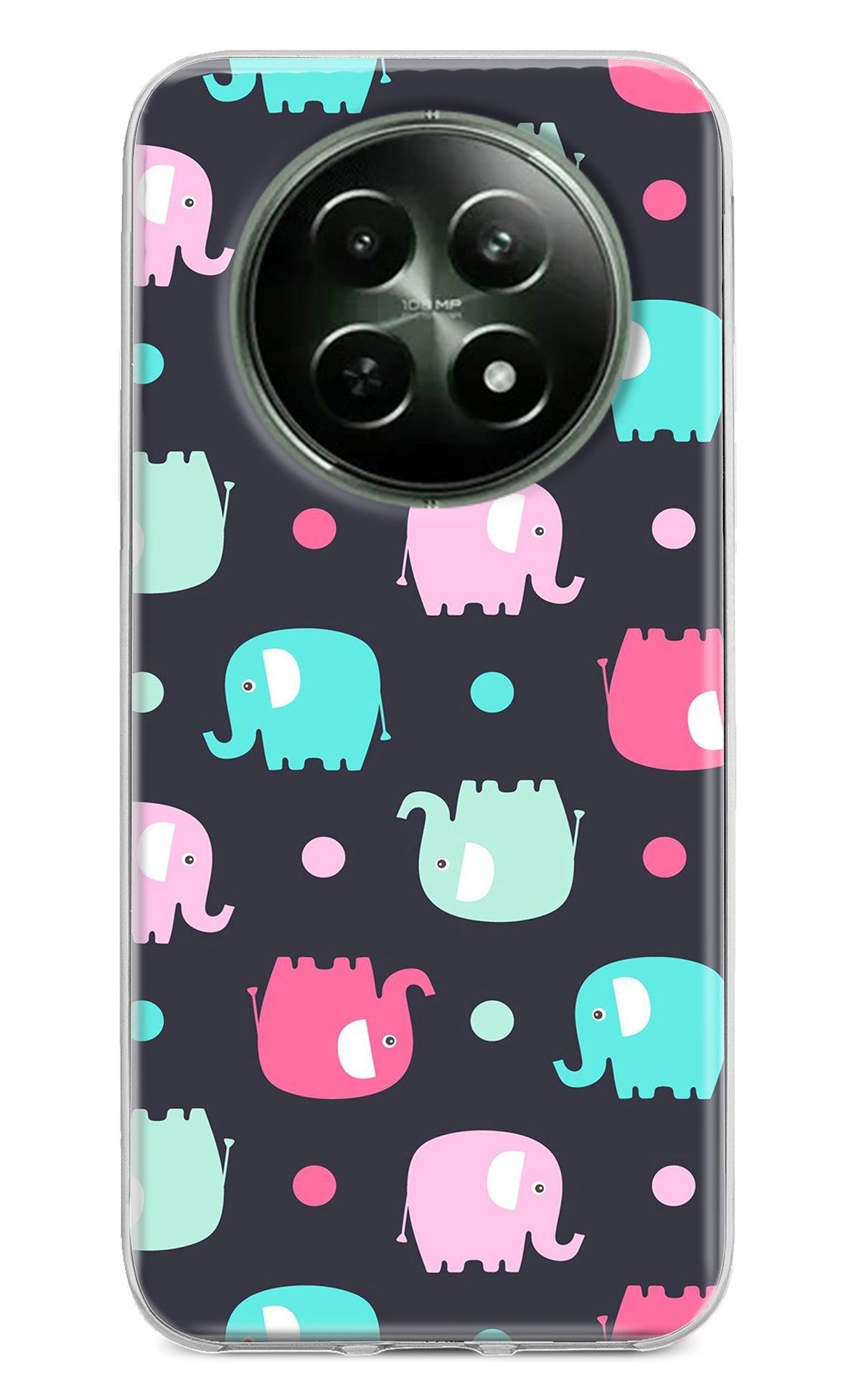 Elephants Realme 12 5G Back Cover