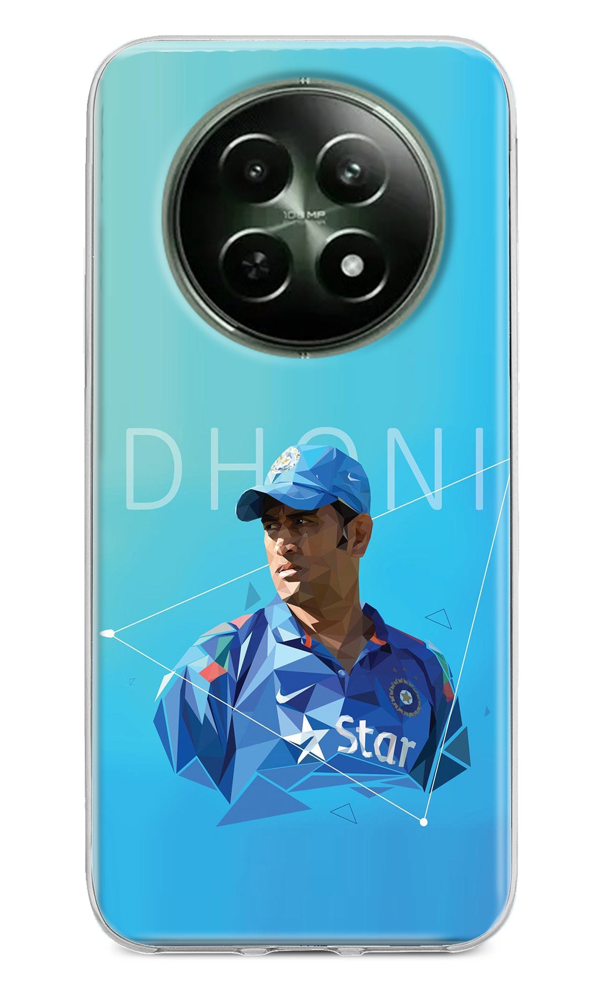 Dhoni Artwork Realme 12 5G Back Cover