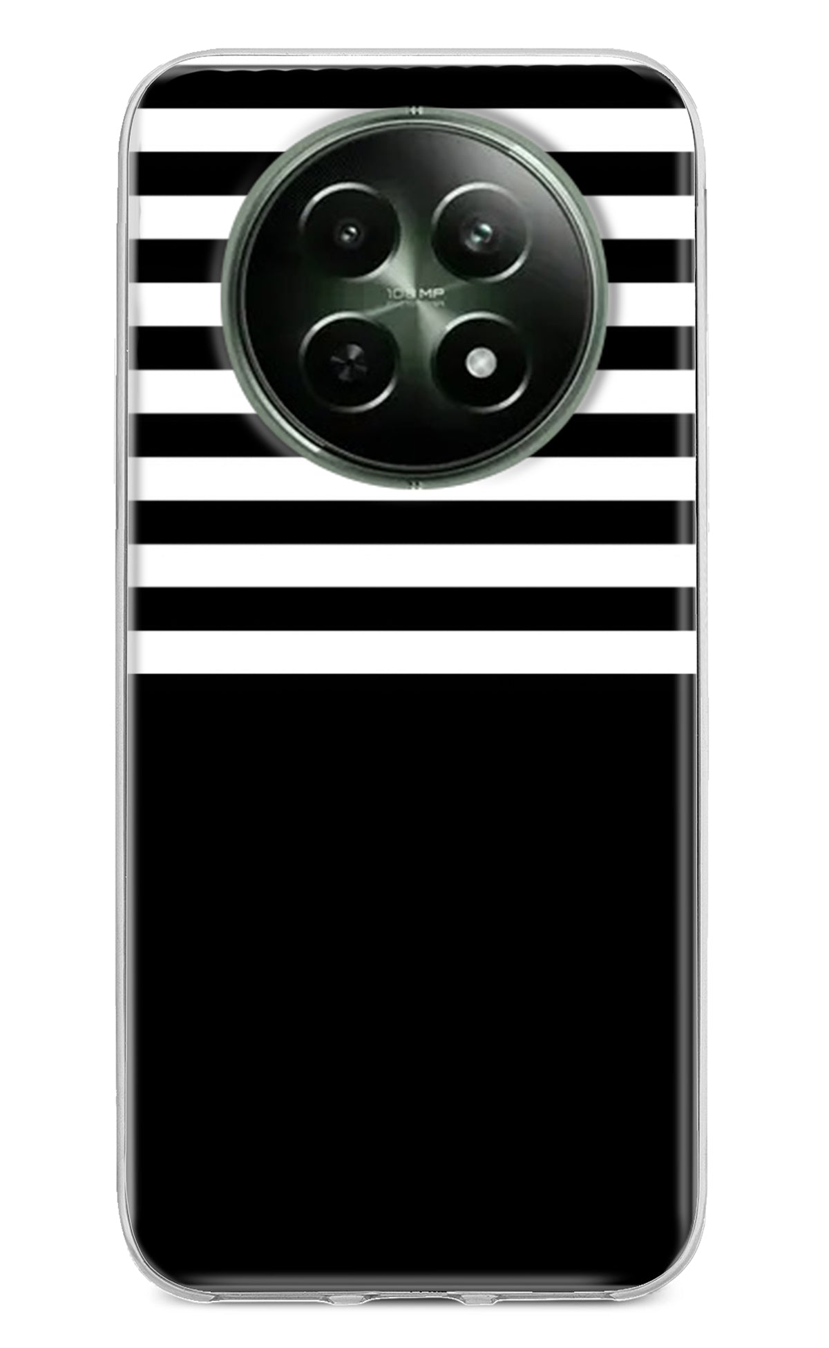 Black and White Print Realme 12 5G Back Cover