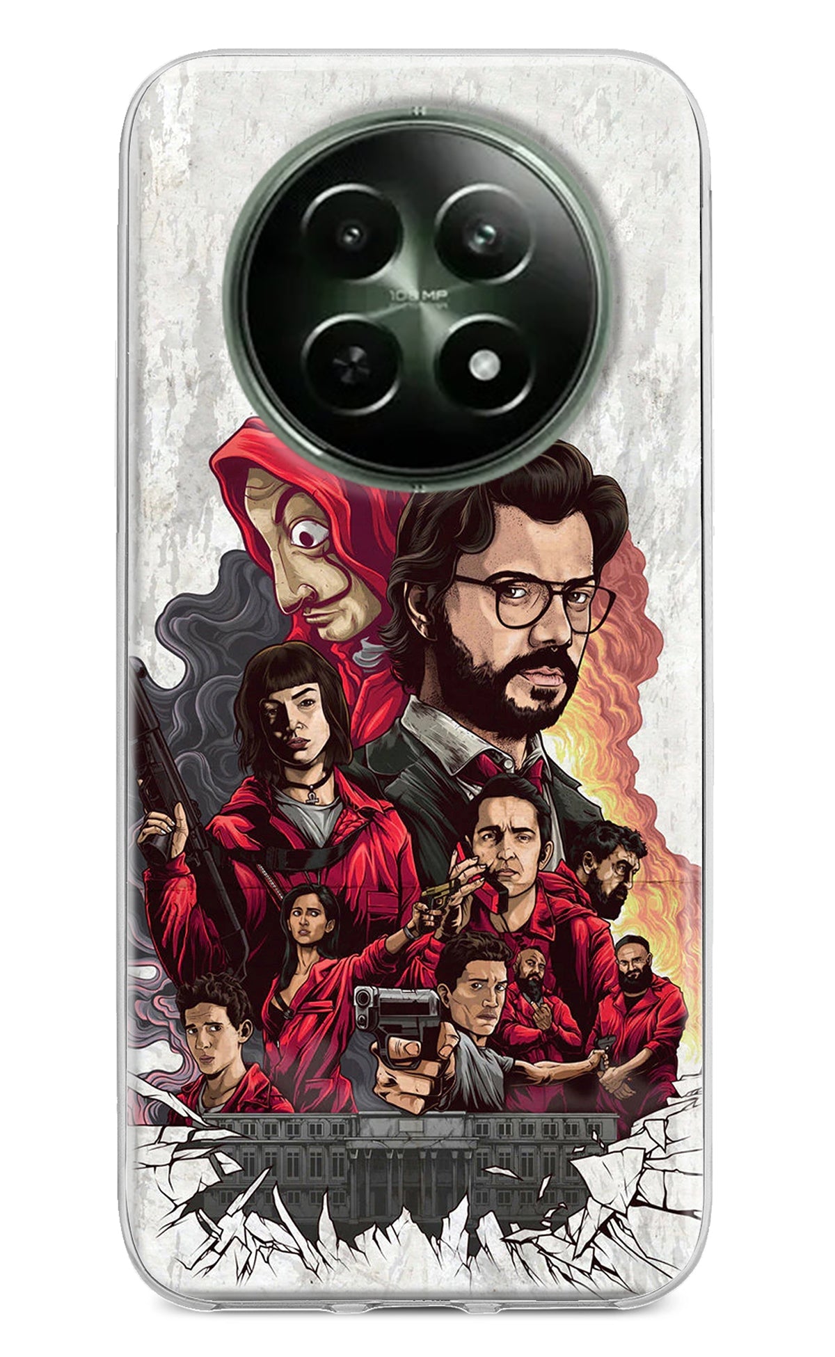 Money Heist Artwork Realme 12 5G Back Cover