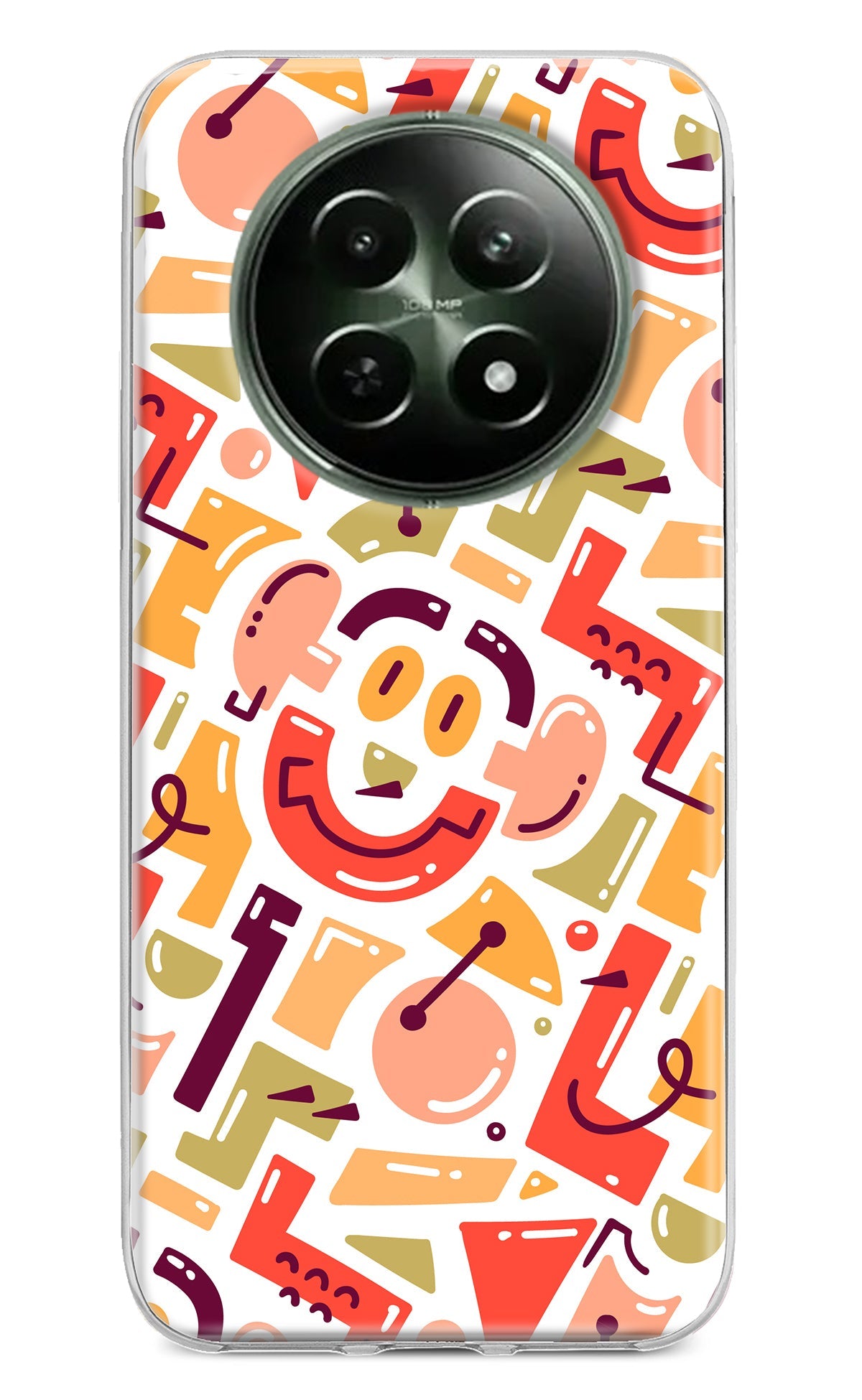 Doodle Pattern Realme 12 5G Back Cover