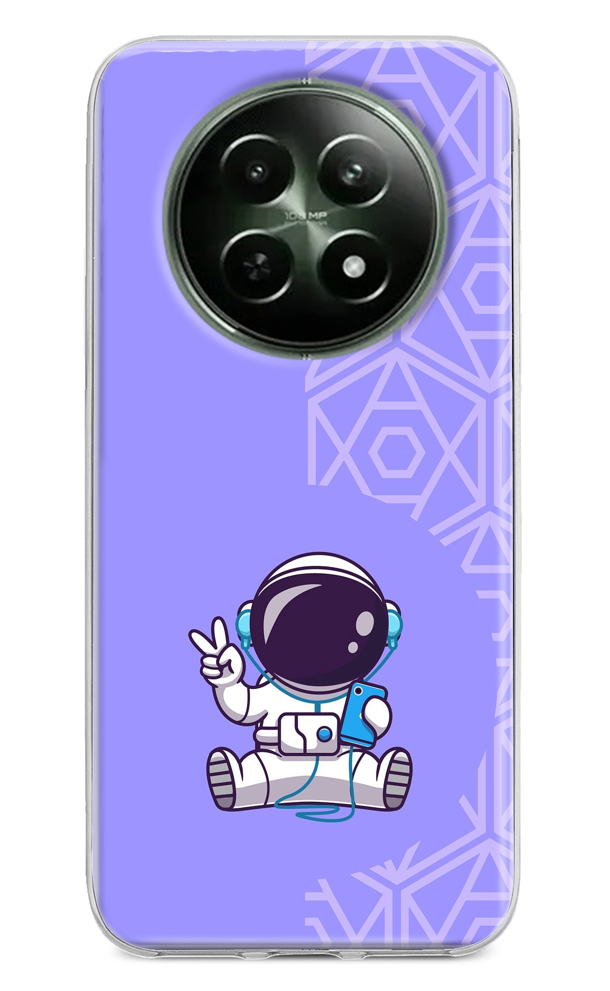 Cute Astronaut Chilling Realme 12 5G Back Cover