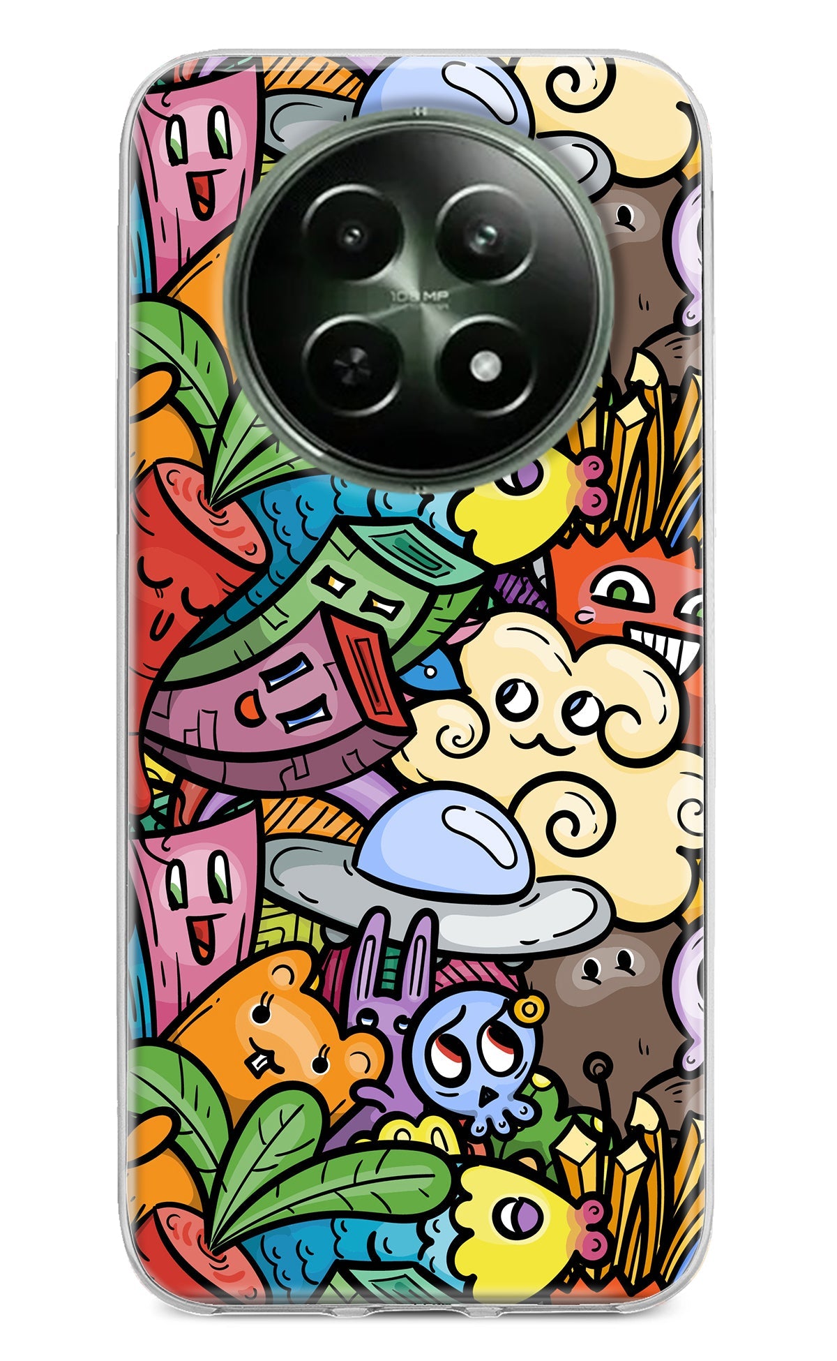 Veggie Doodle Realme 12 5G Back Cover