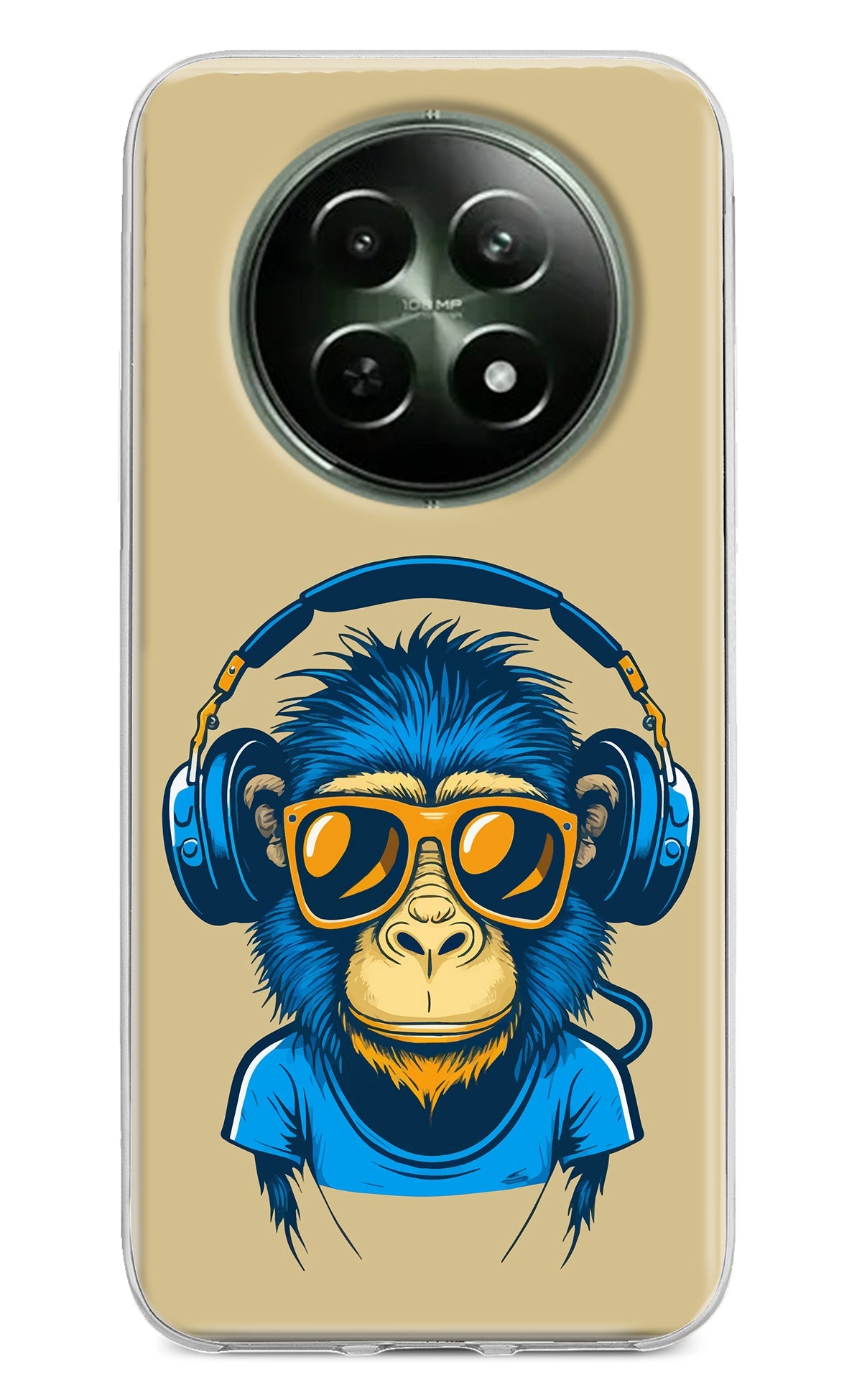 Monkey Headphone Realme 12 5G Back Cover