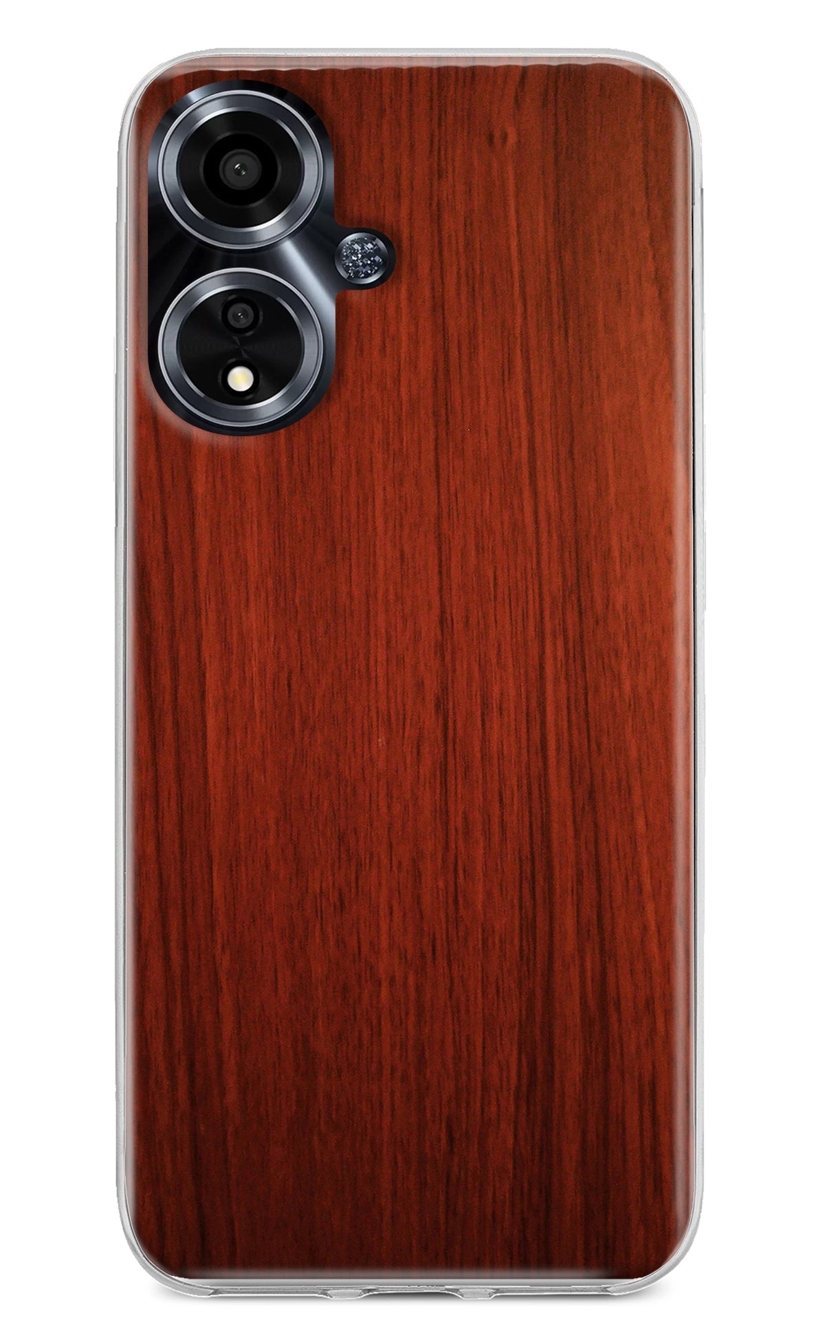 Wooden Plain Pattern Oppo A59 5G Back Cover