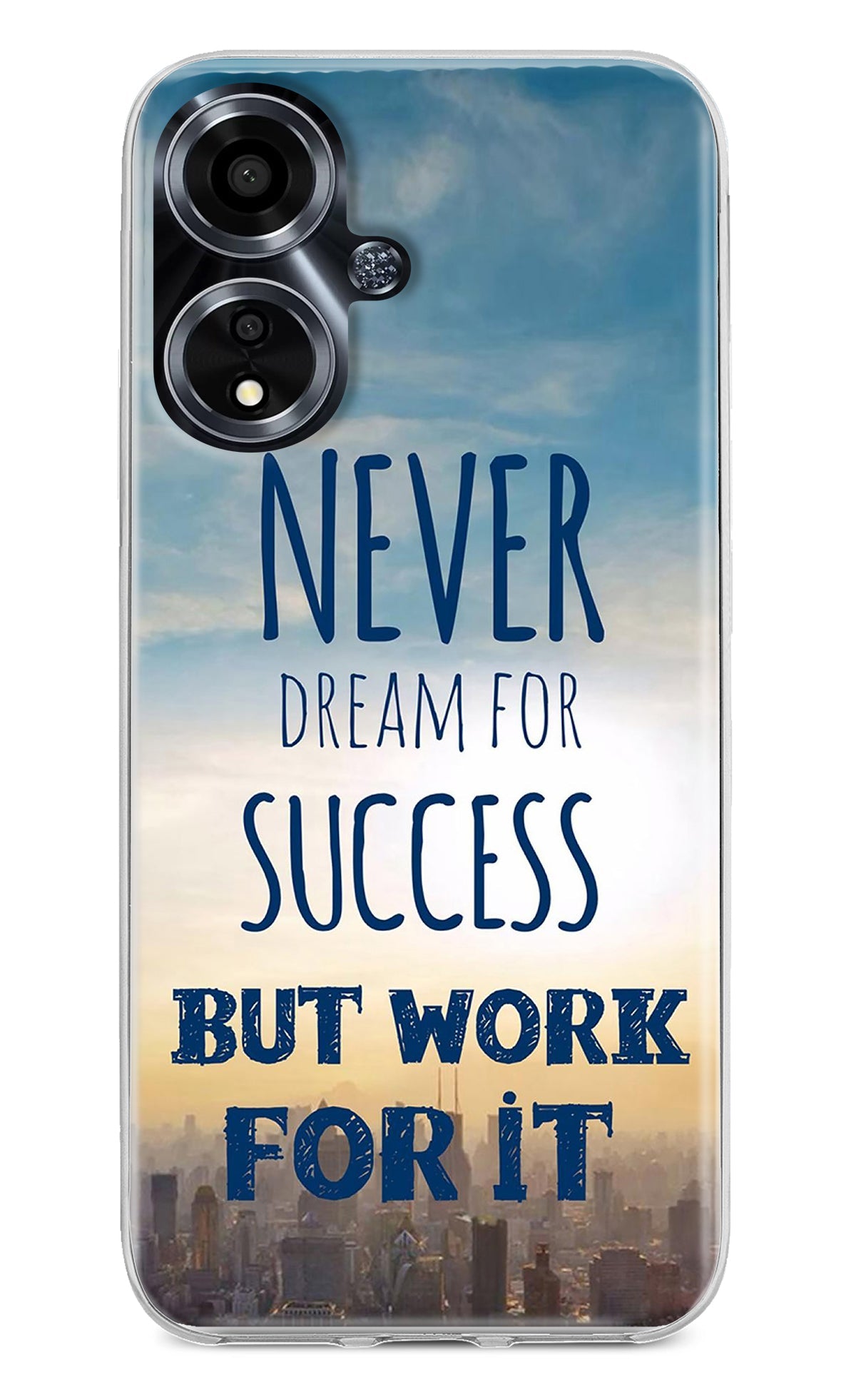 Never Dream For Success But Work For It Oppo A59 5G Back Cover