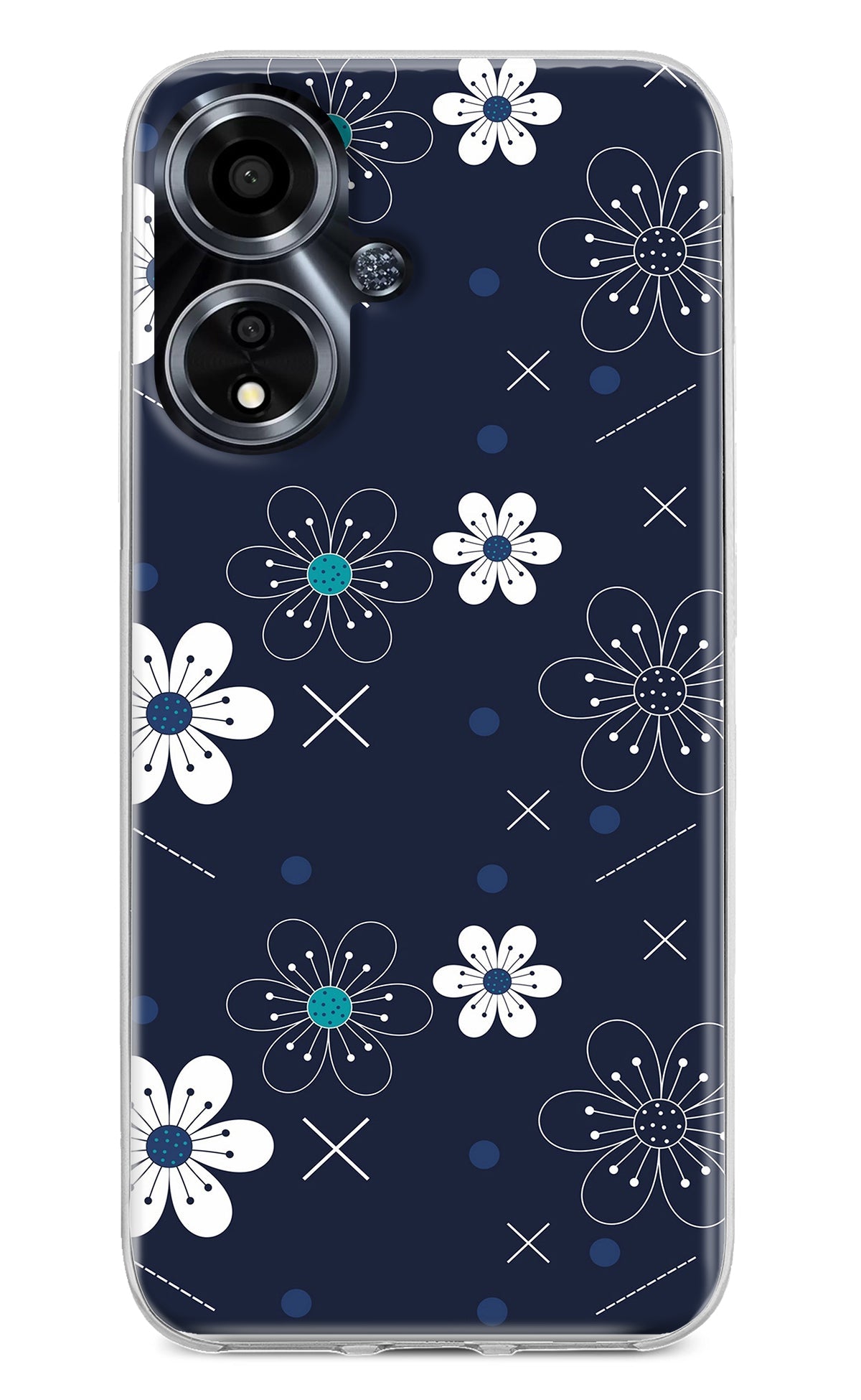 Flowers Oppo A59 5G Back Cover