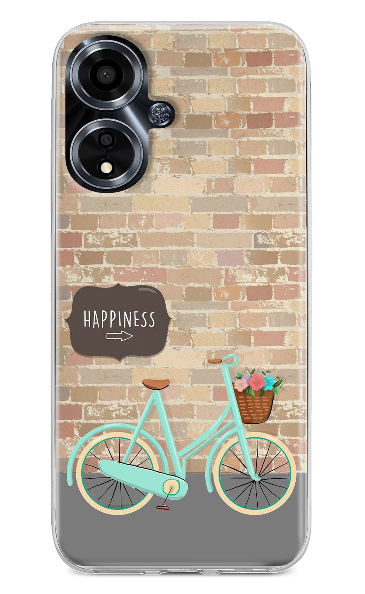 Happiness Artwork Oppo A59 5G Back Cover