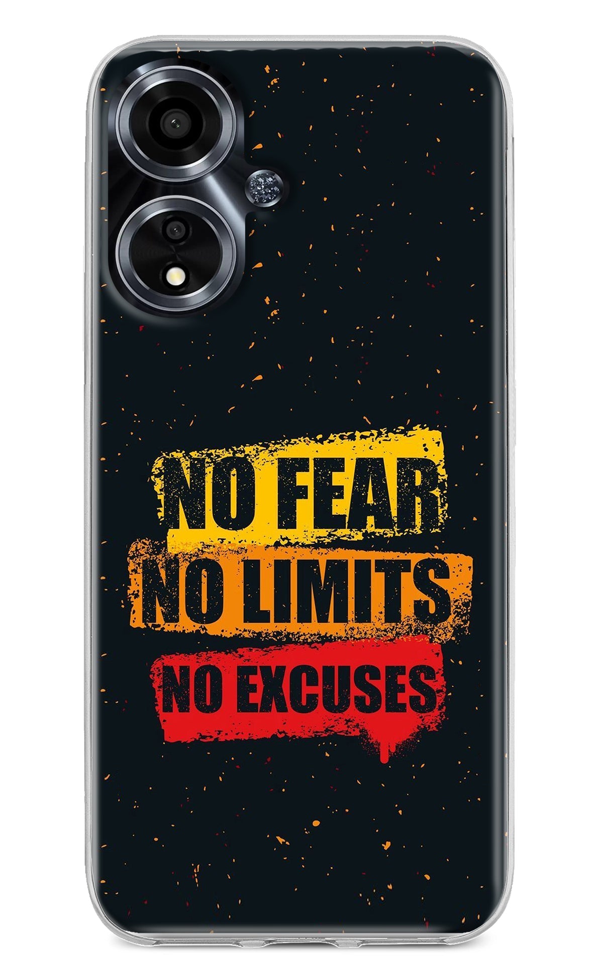 No Fear No Limits No Excuse Oppo A59 5G Back Cover