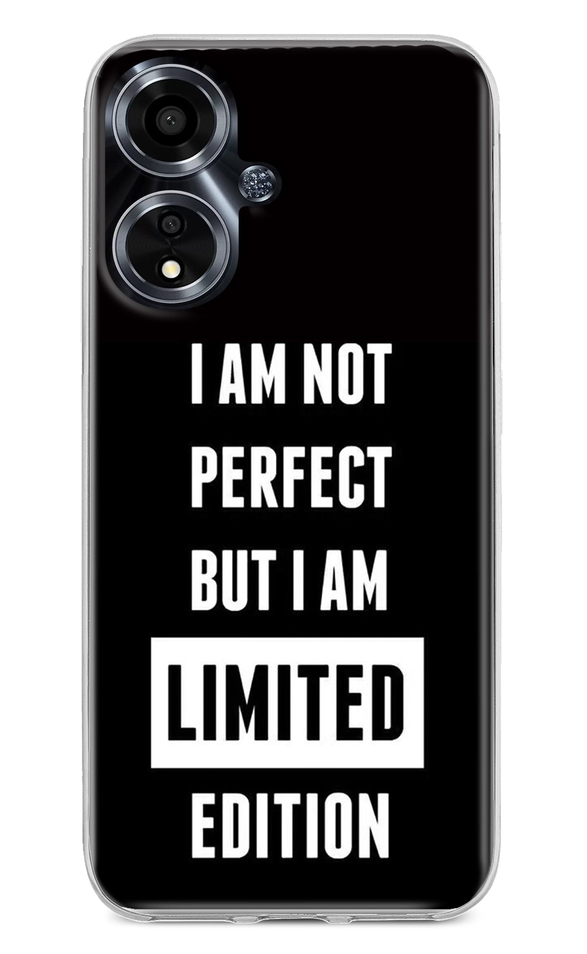 I Am Not Perfect But I Am Limited Edition Oppo A59 5G Back Cover