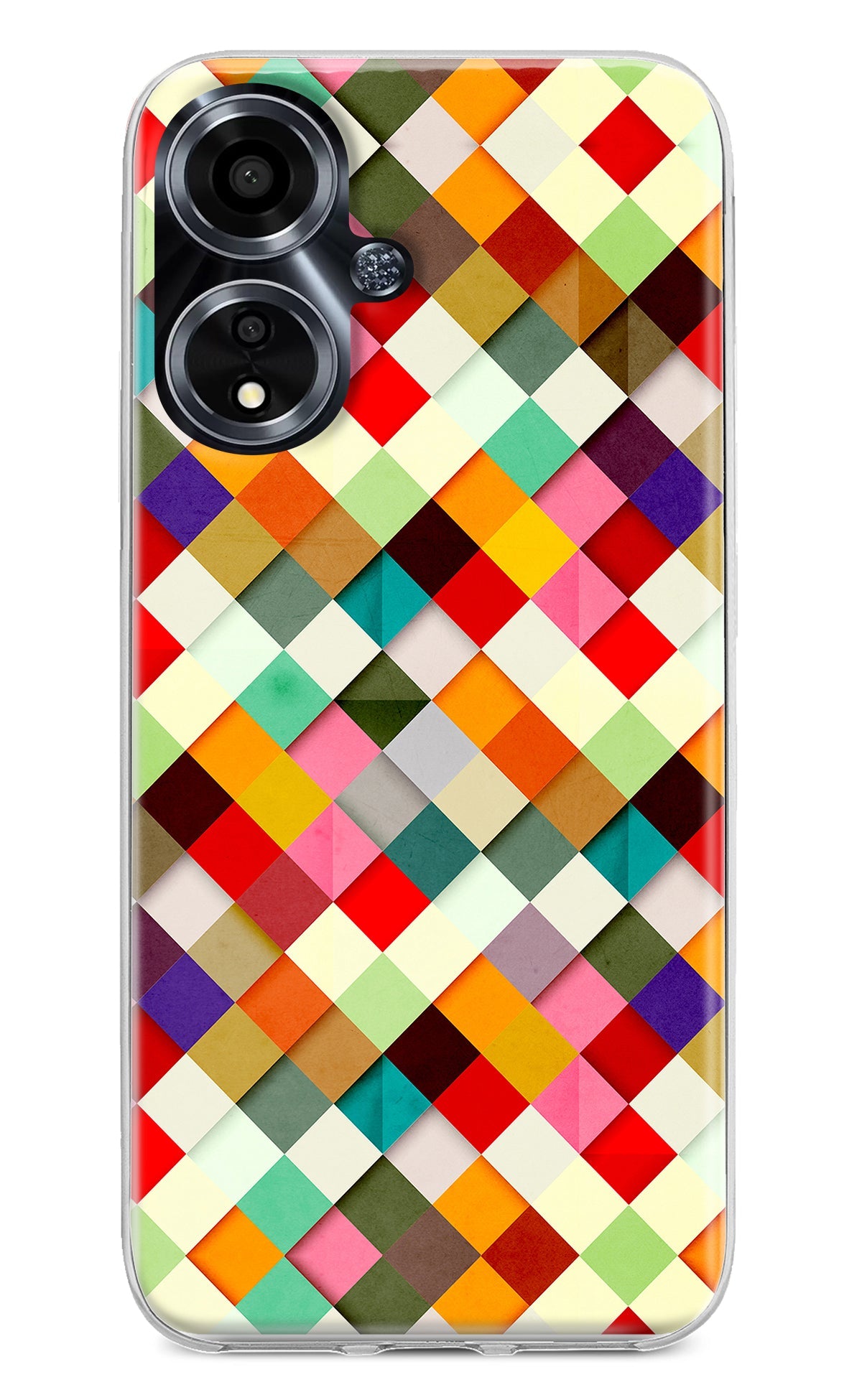 Geometric Abstract Colorful Oppo A59 5G Back Cover