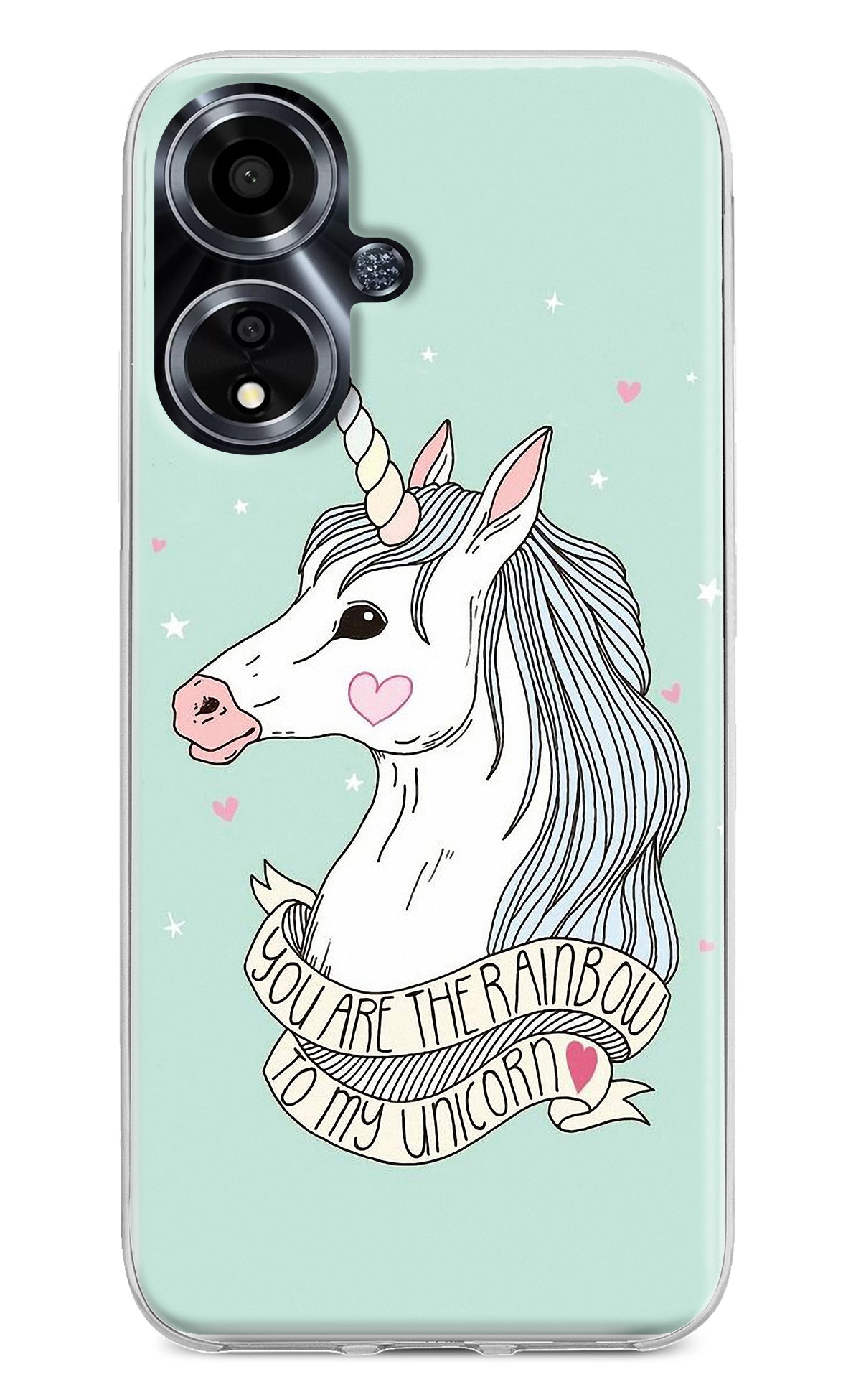 Unicorn Wallpaper Oppo A59 5G Back Cover