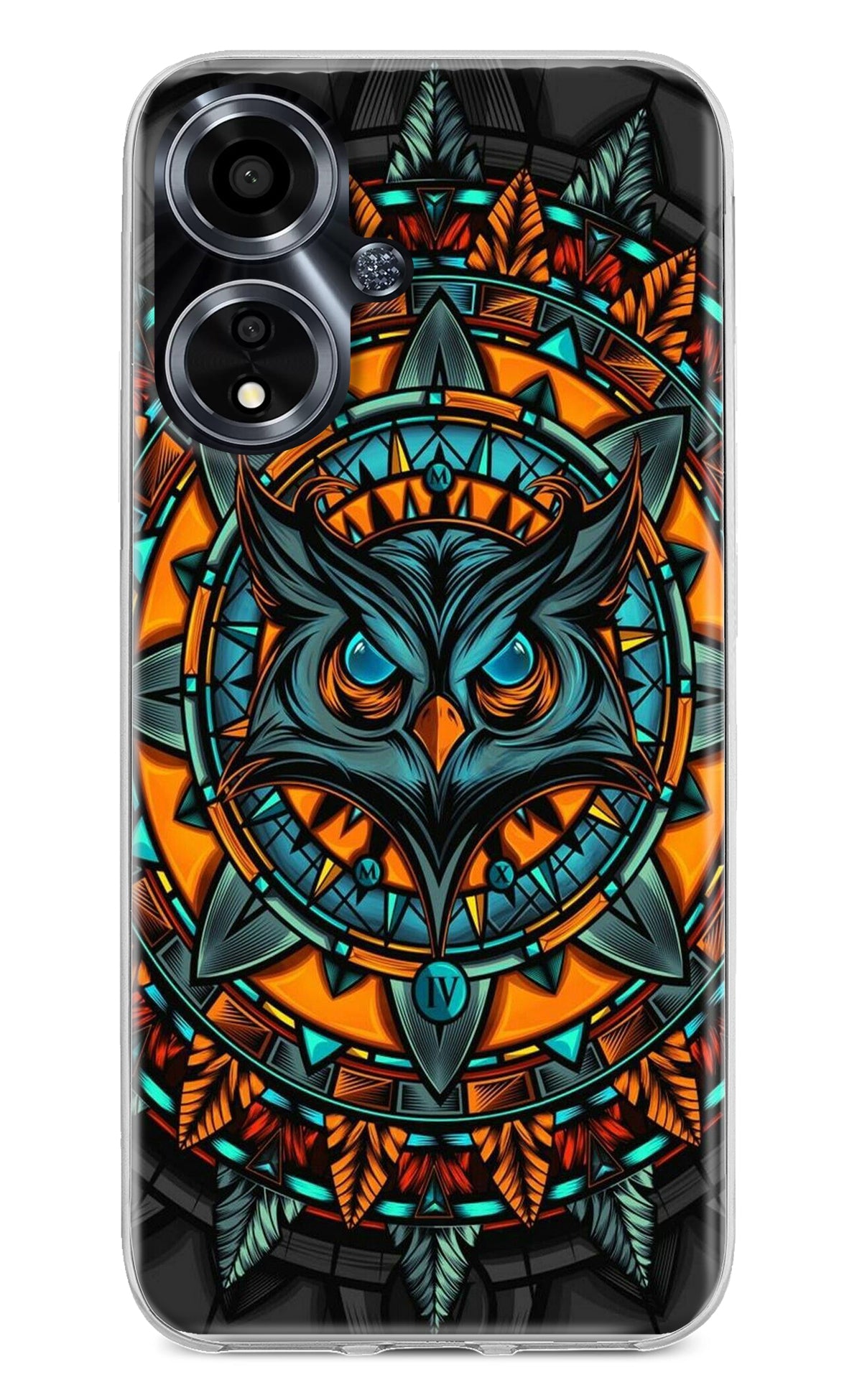 Angry Owl Art Oppo A59 5G Back Cover