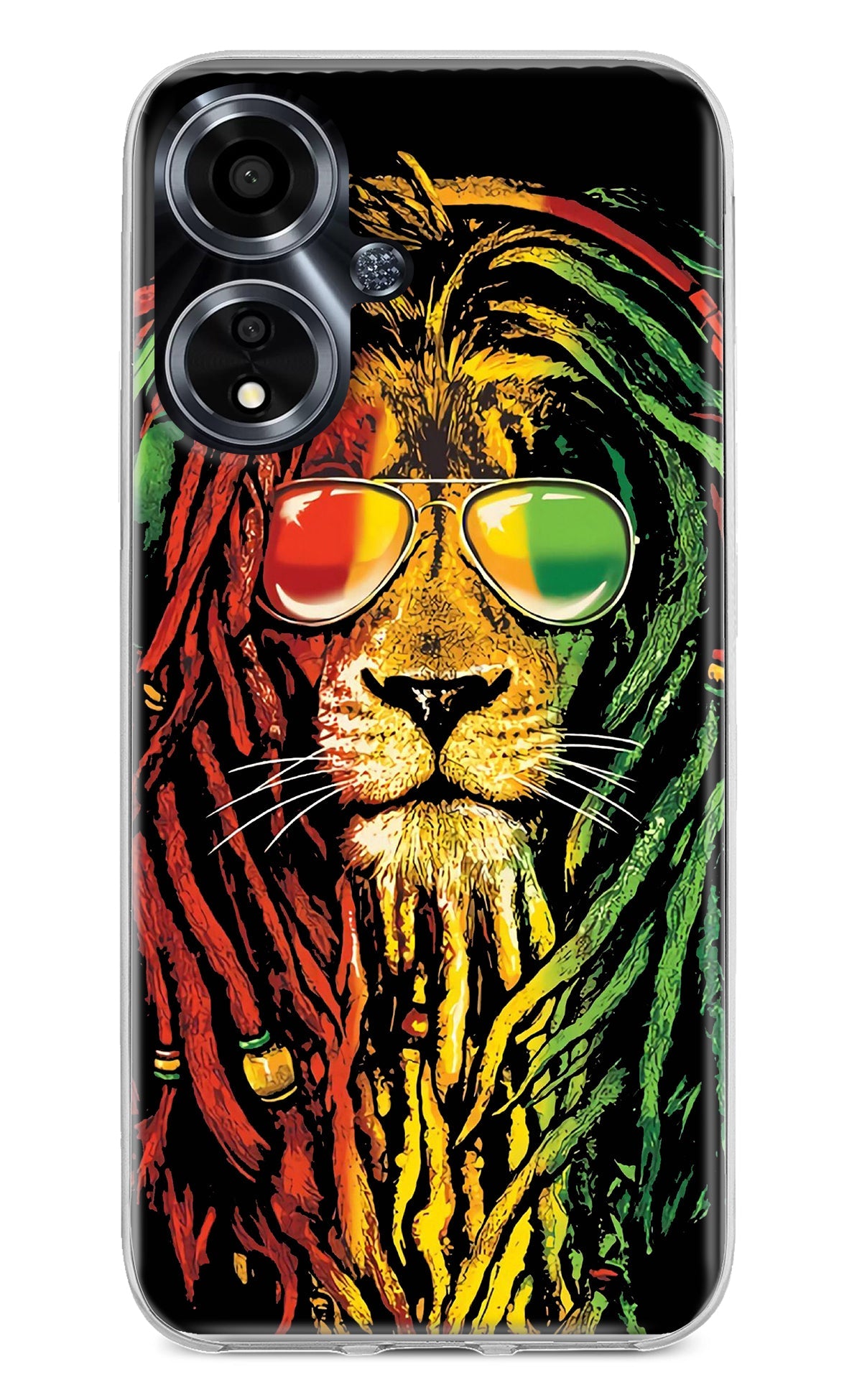 Rasta Lion Oppo A59 5G Back Cover