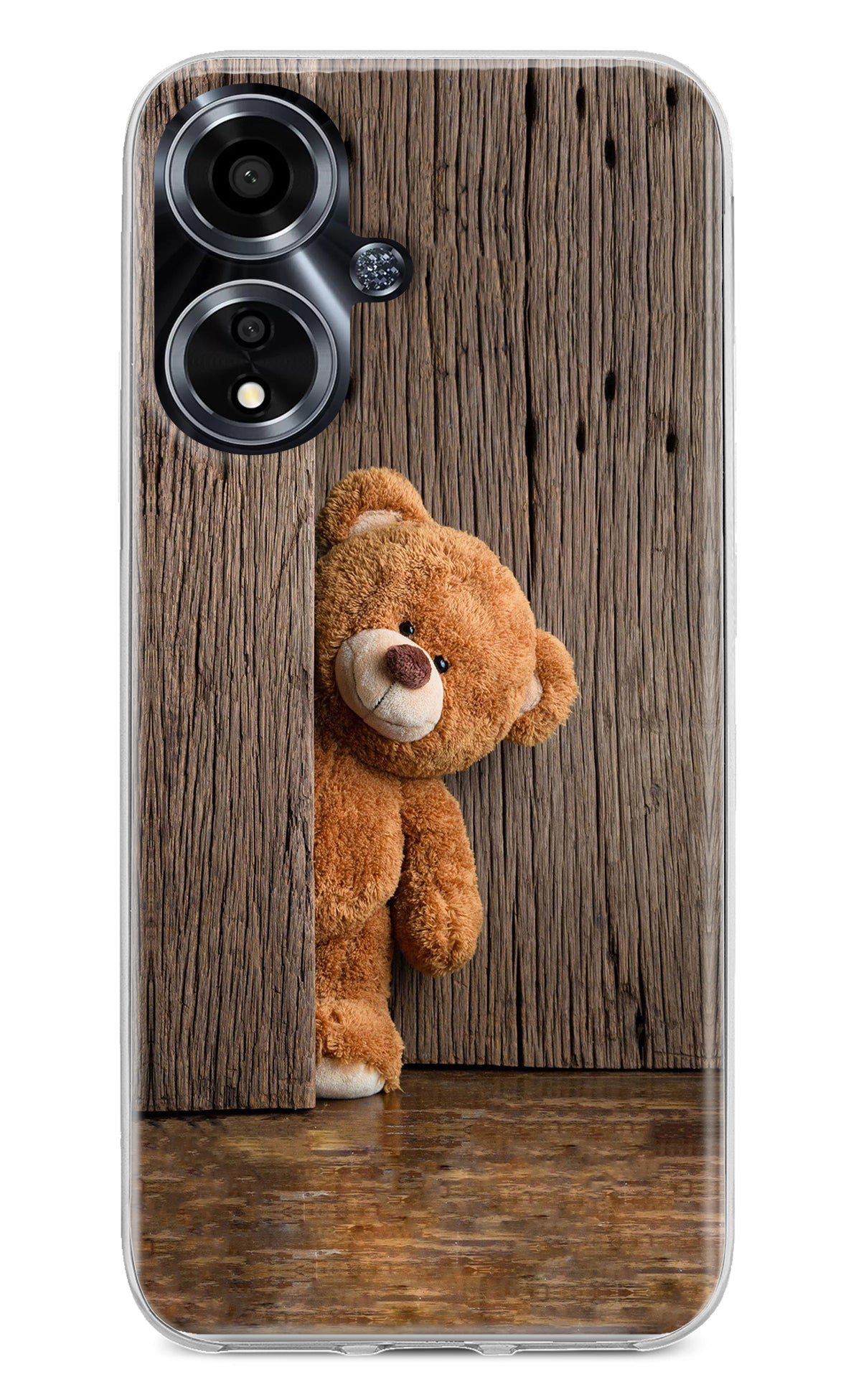 Teddy Wooden Oppo A59 5G Back Cover