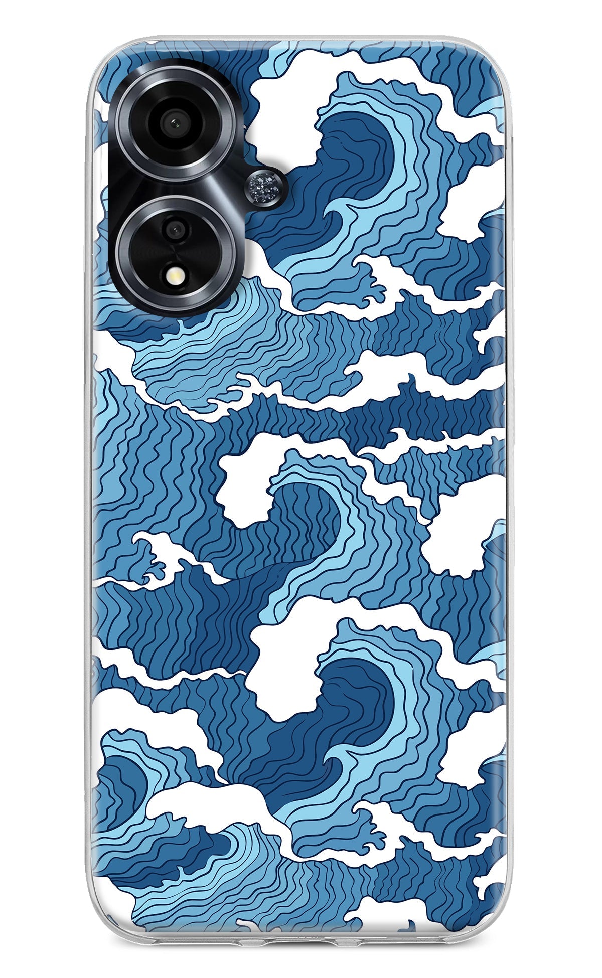 Blue Waves Oppo A59 5G Back Cover