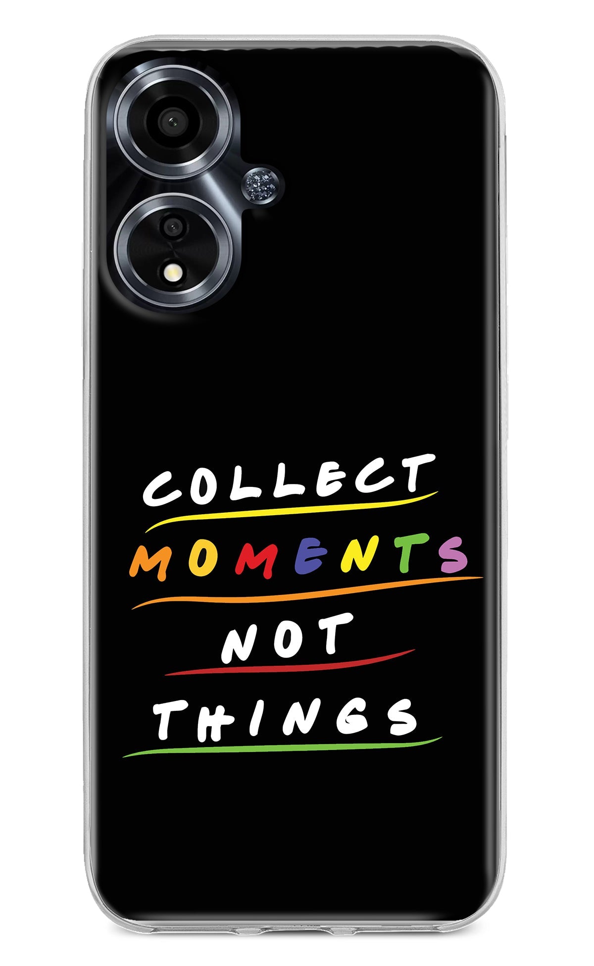 Collect Moments Not Things Oppo A59 5G Back Cover