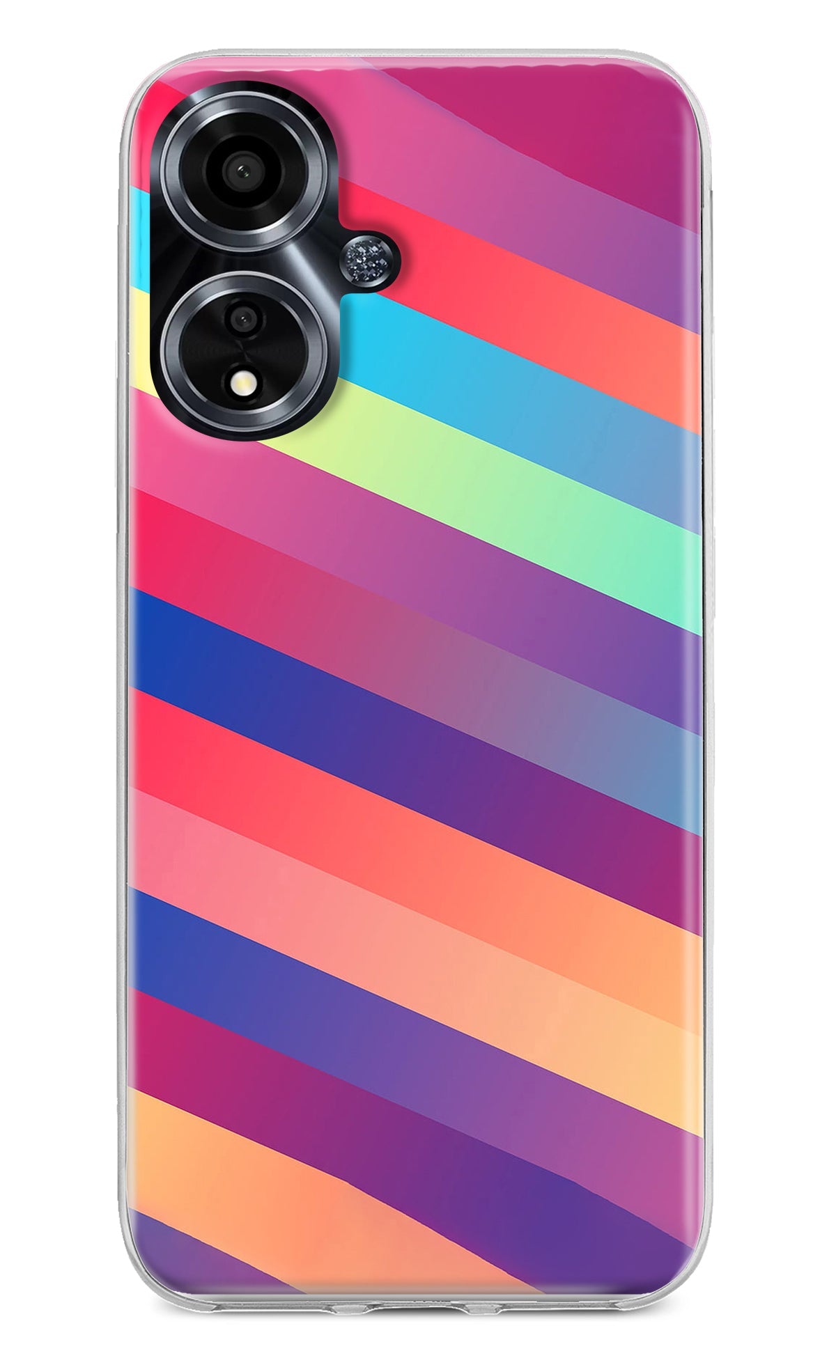 Stripes color Oppo A59 5G Back Cover