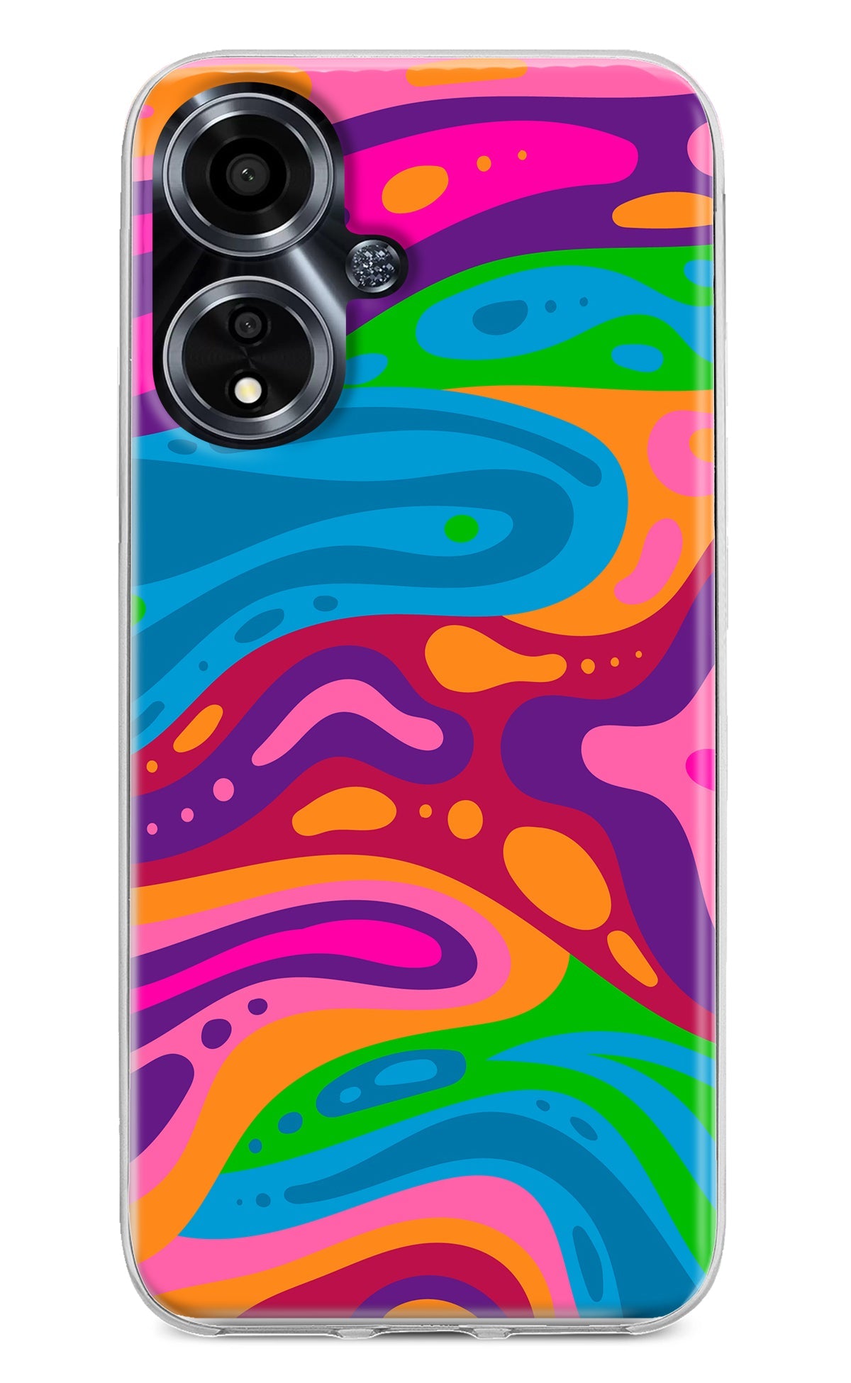 Trippy Pattern Oppo A59 5G Back Cover