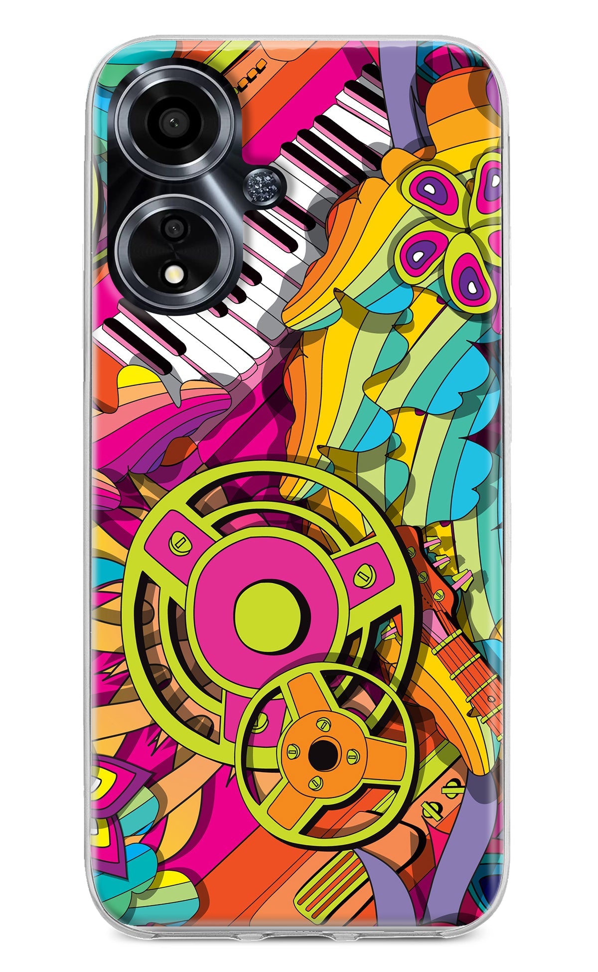 Music Doodle Oppo A59 5G Back Cover