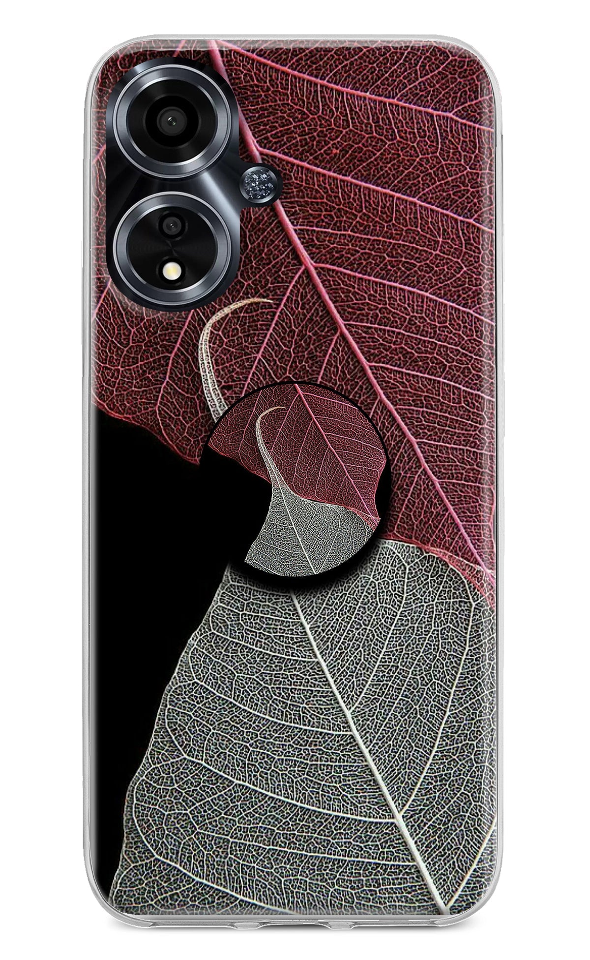 Leaf Pattern Oppo A59 5G Pop Case