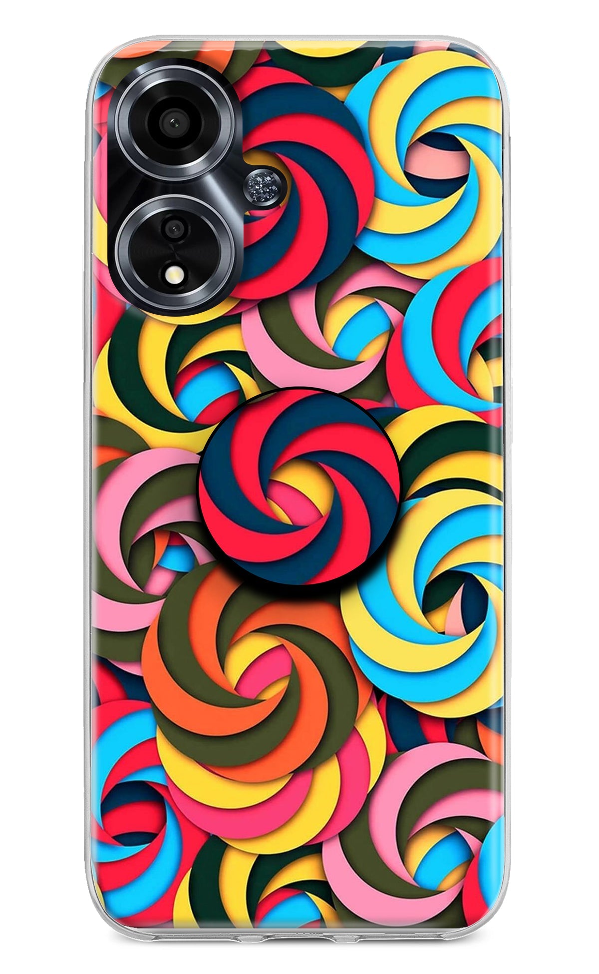 Spiral Pattern Oppo A59 5G Pop Case