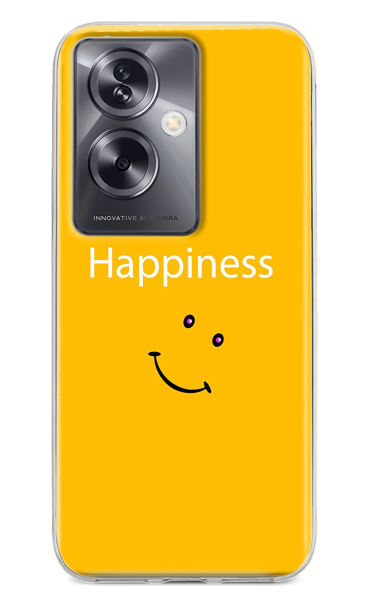 Happiness With Smiley Oppo A79 5G Back Cover
