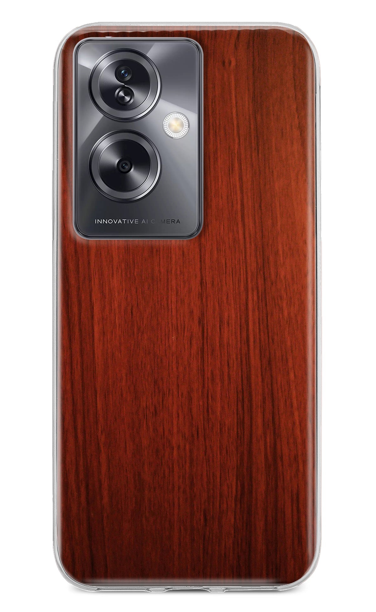 Wooden Plain Pattern Oppo A79 5G Back Cover