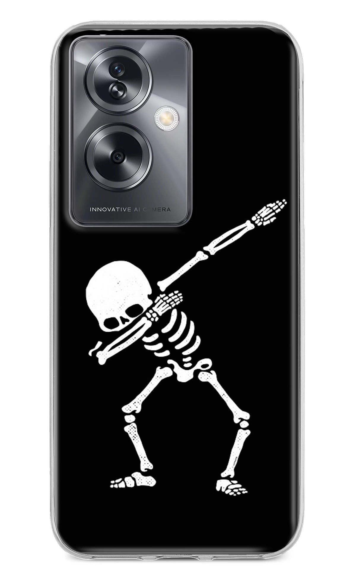 Dabbing Skeleton Art Oppo A79 5G Back Cover