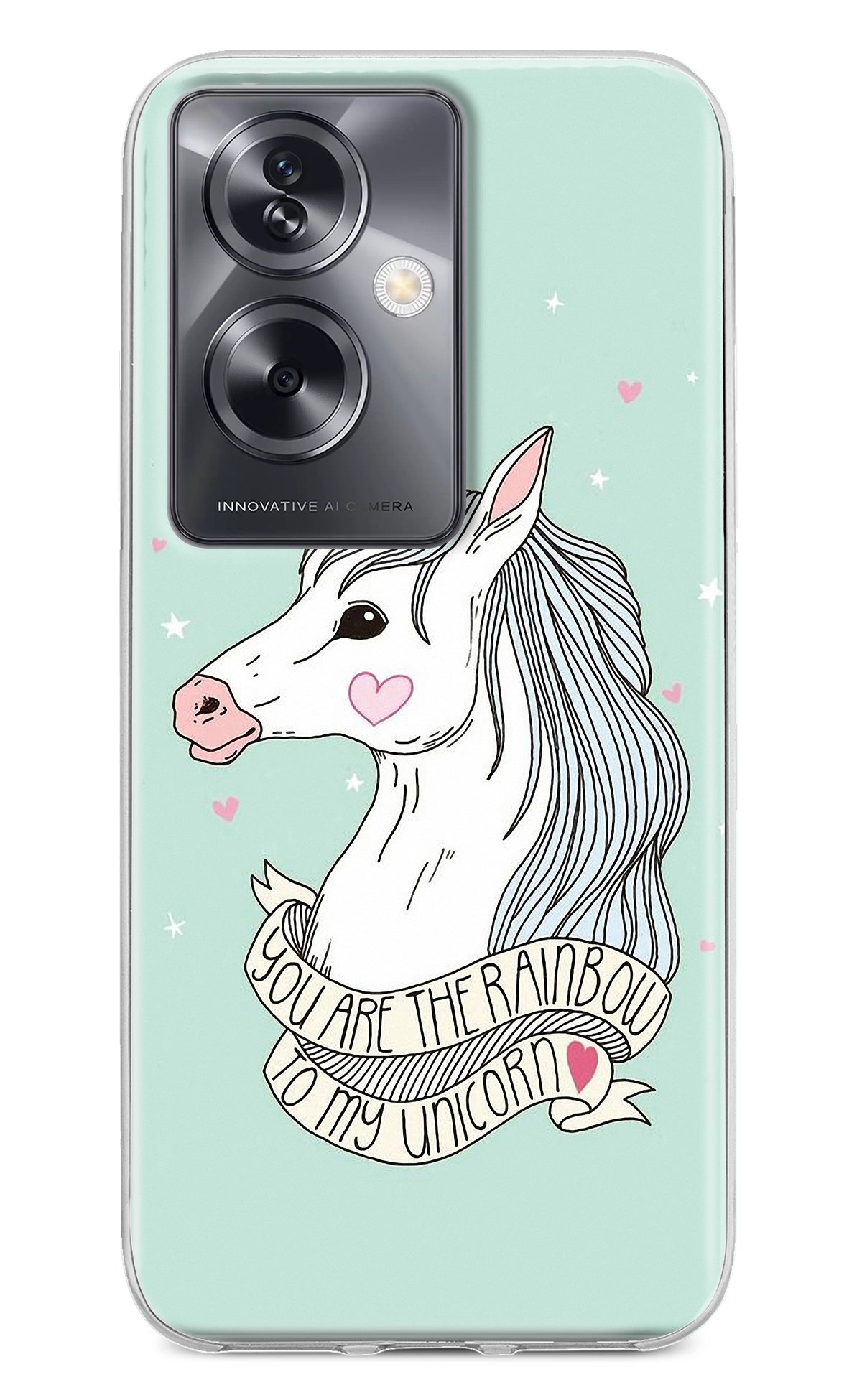 Unicorn Wallpaper Oppo A79 5G Back Cover