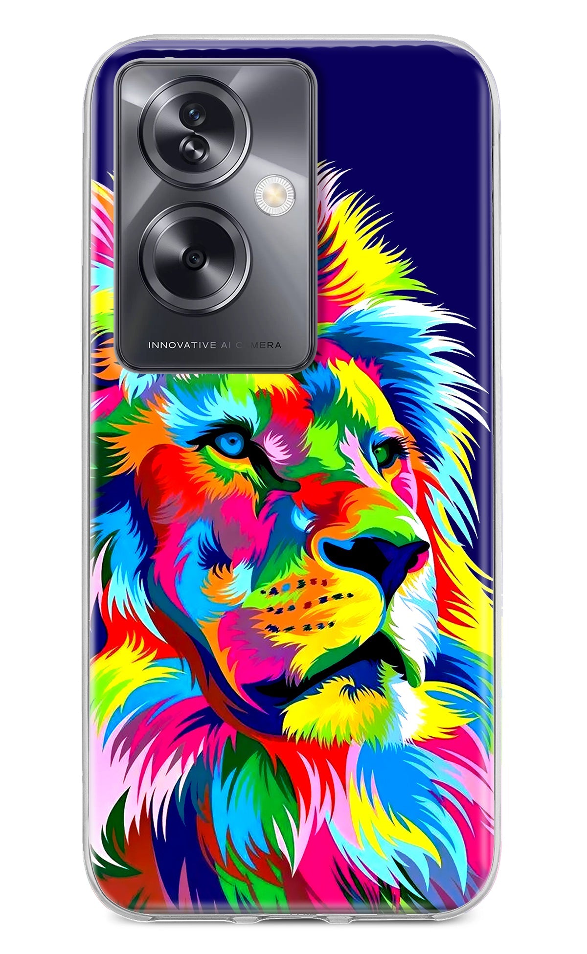 Vector Art Lion Oppo A79 5G Back Cover