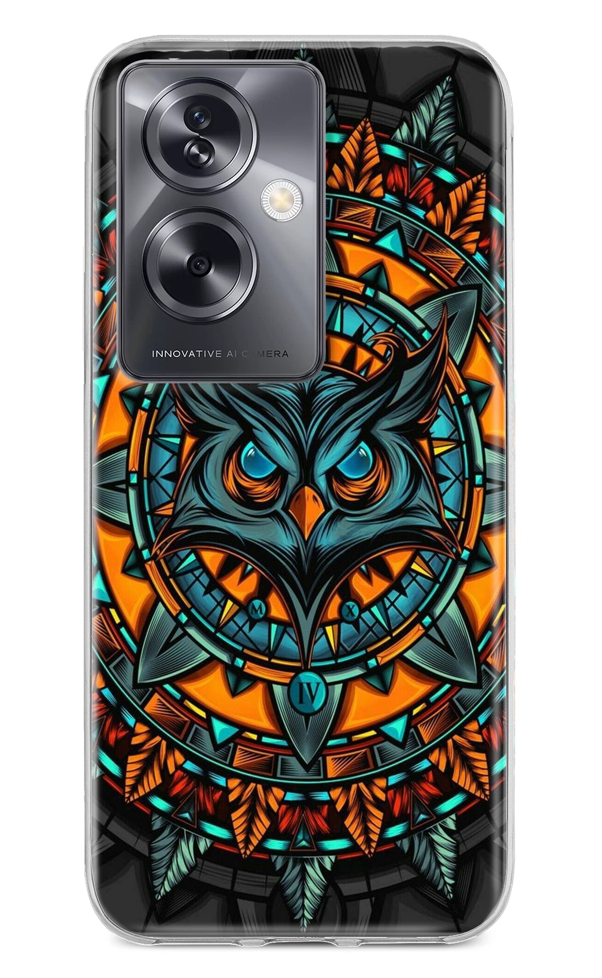 Angry Owl Art Oppo A79 5G Back Cover
