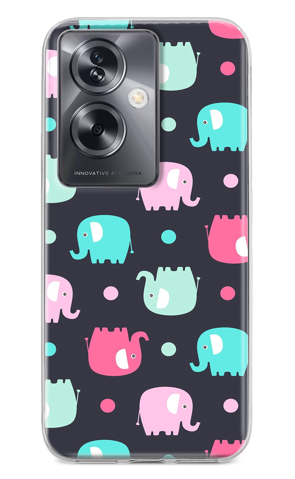 Elephants Oppo A79 5G Back Cover