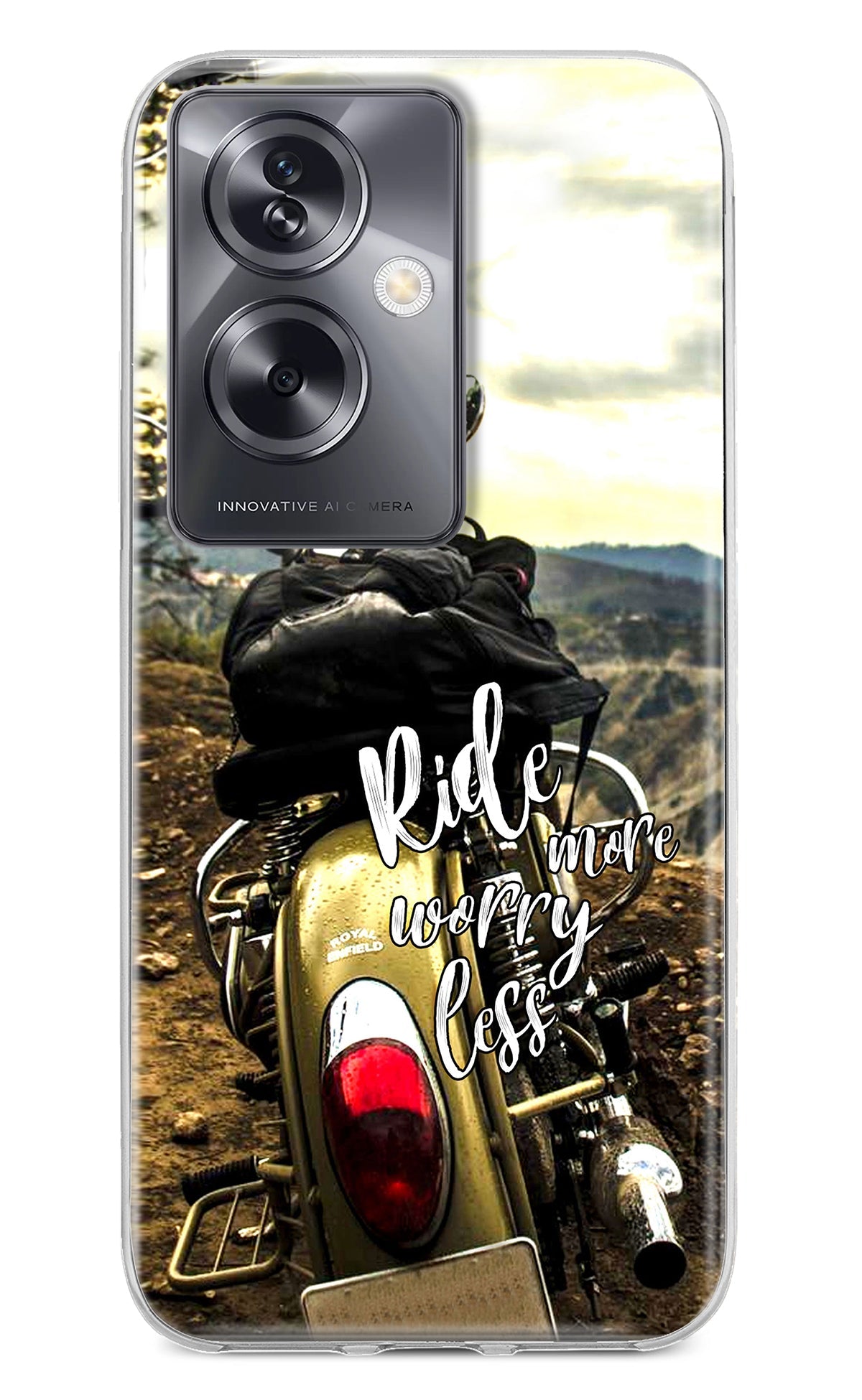 Ride More Worry Less Oppo A79 5G Back Cover