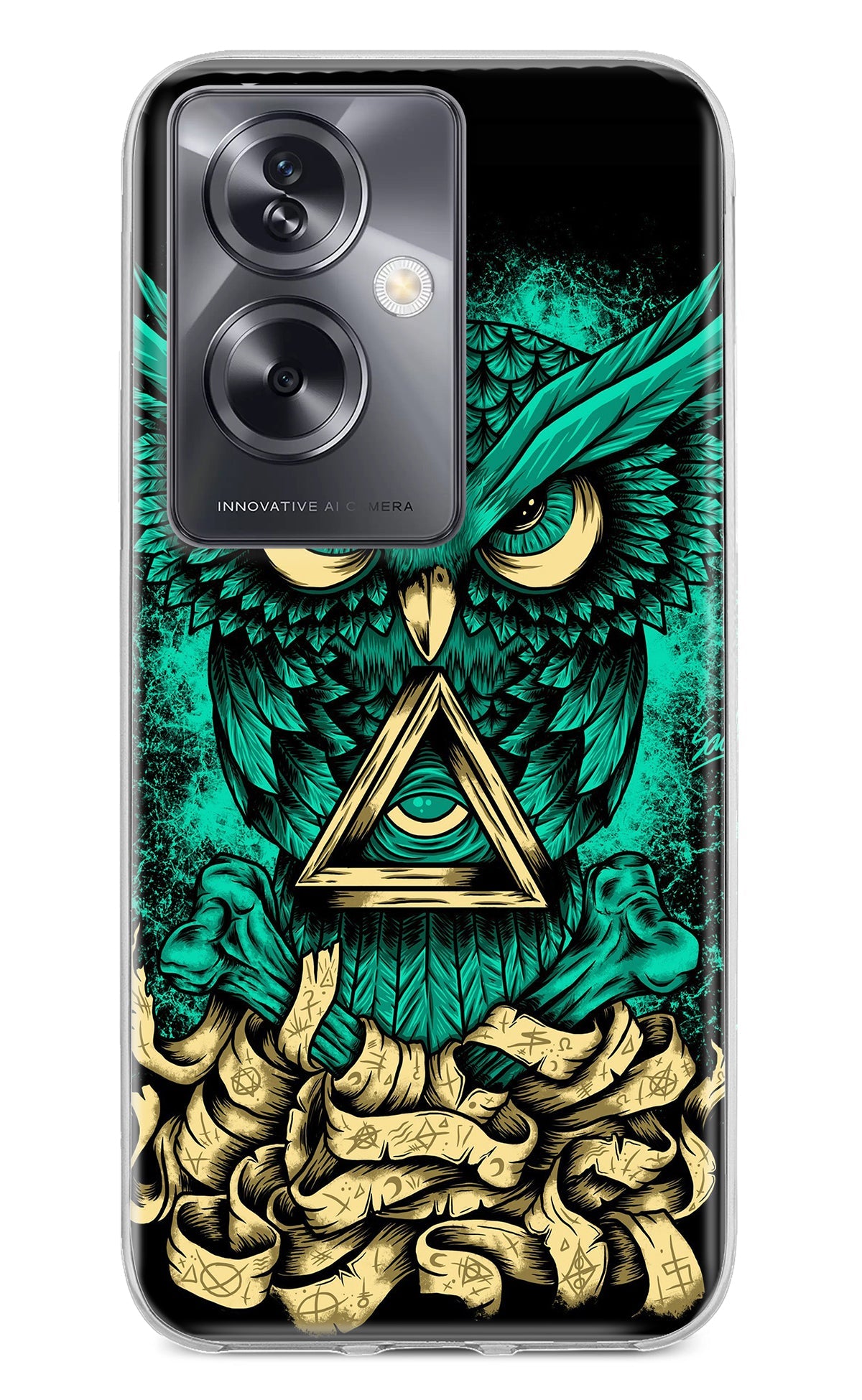 Green Owl Oppo A79 5G Back Cover
