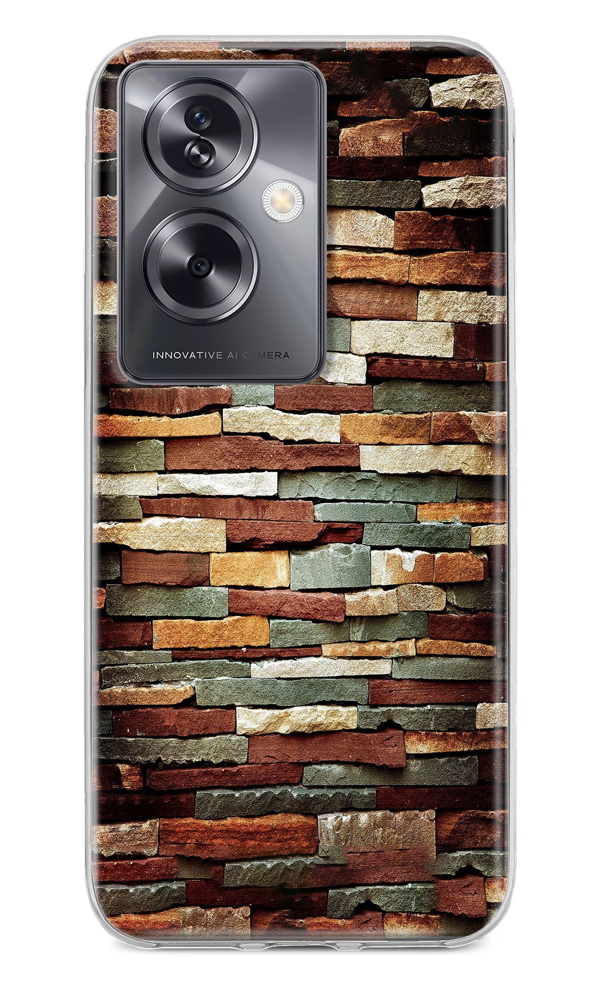 Bricks Pattern Oppo A79 5G Back Cover