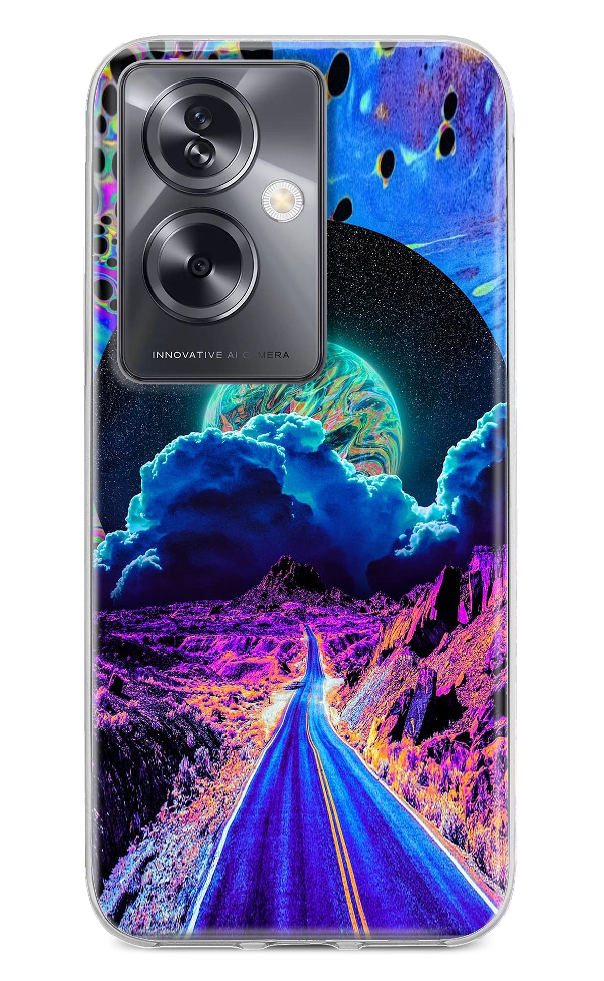 Psychedelic Painting Oppo A79 5G Back Cover