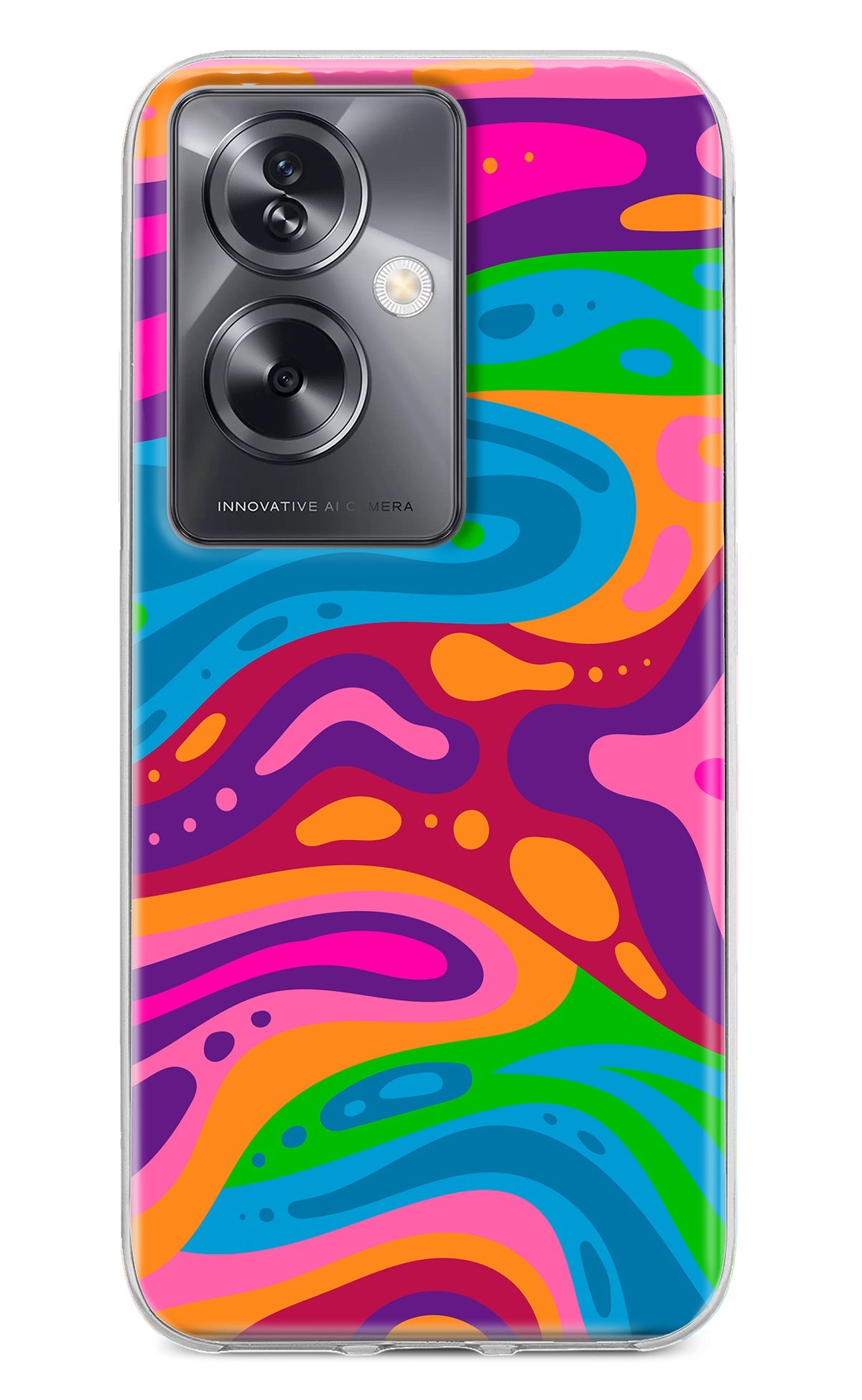 Trippy Pattern Oppo A79 5G Back Cover