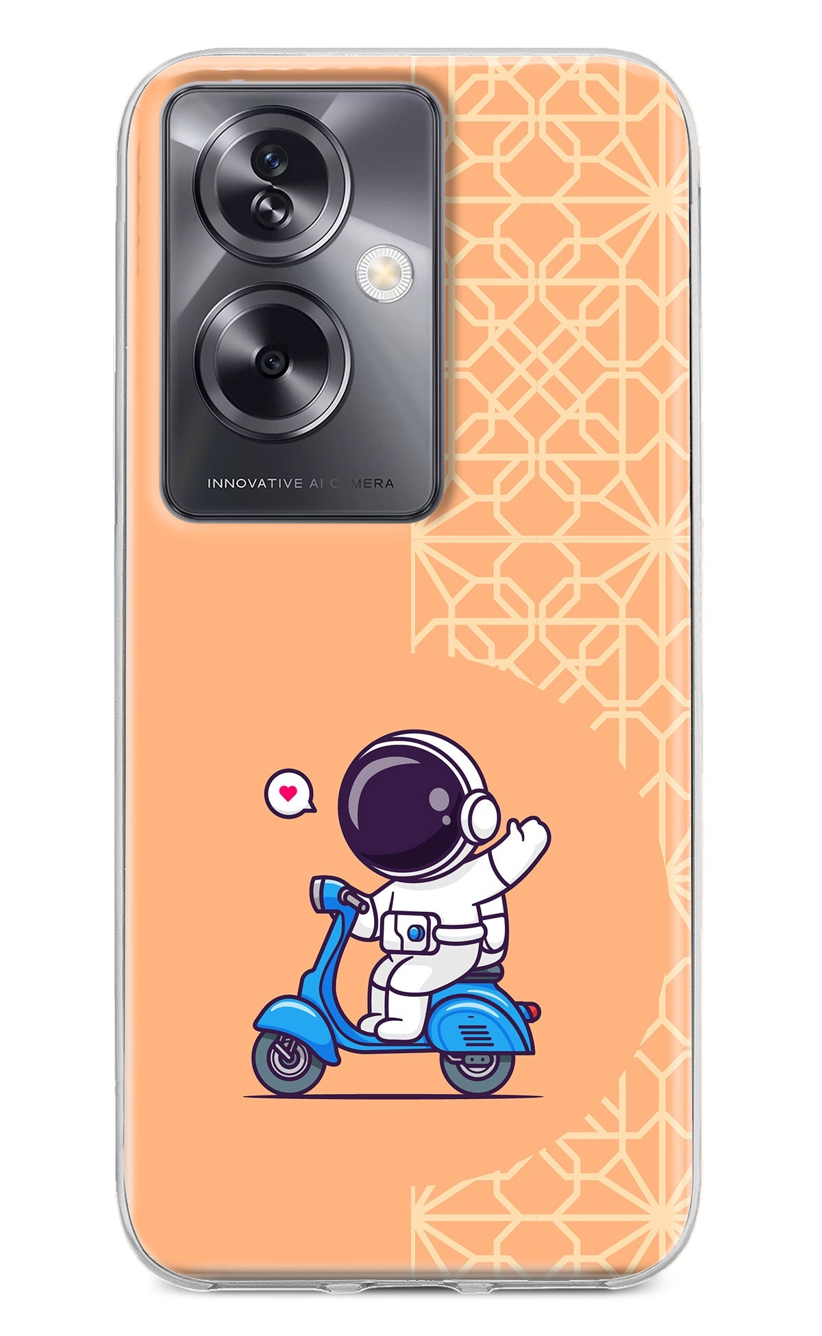 Cute Astronaut Riding Oppo A79 5G Back Cover