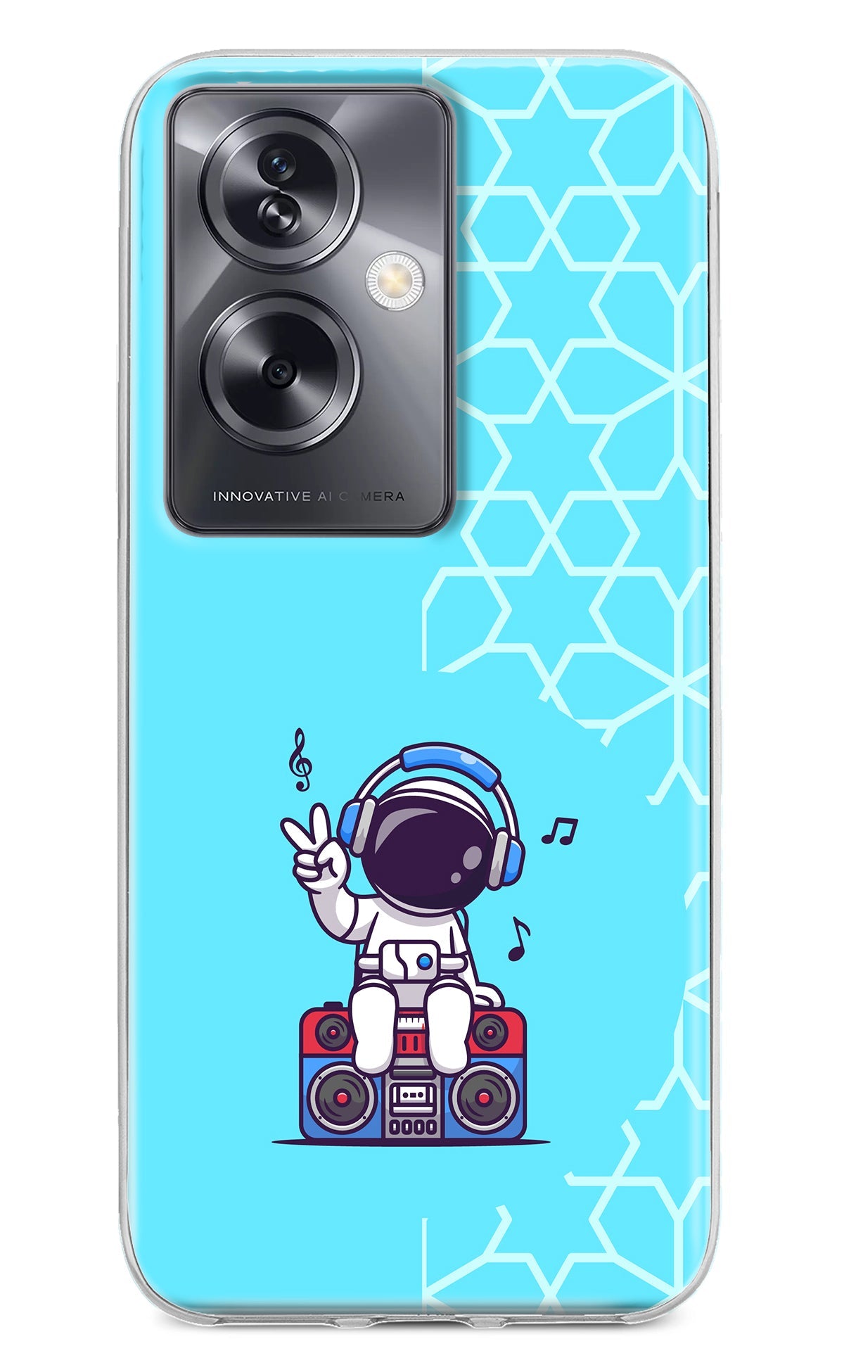 Cute Astronaut Chilling Oppo A79 5G Back Cover