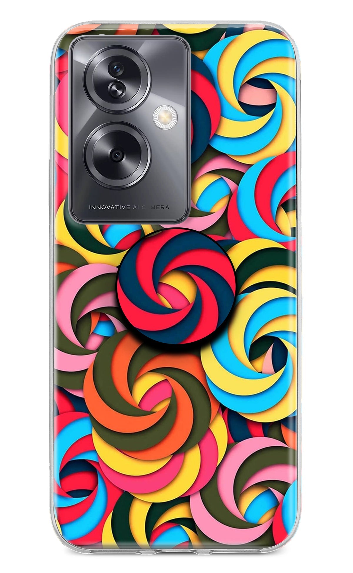 Spiral Pattern Oppo A79 5G Pop Case