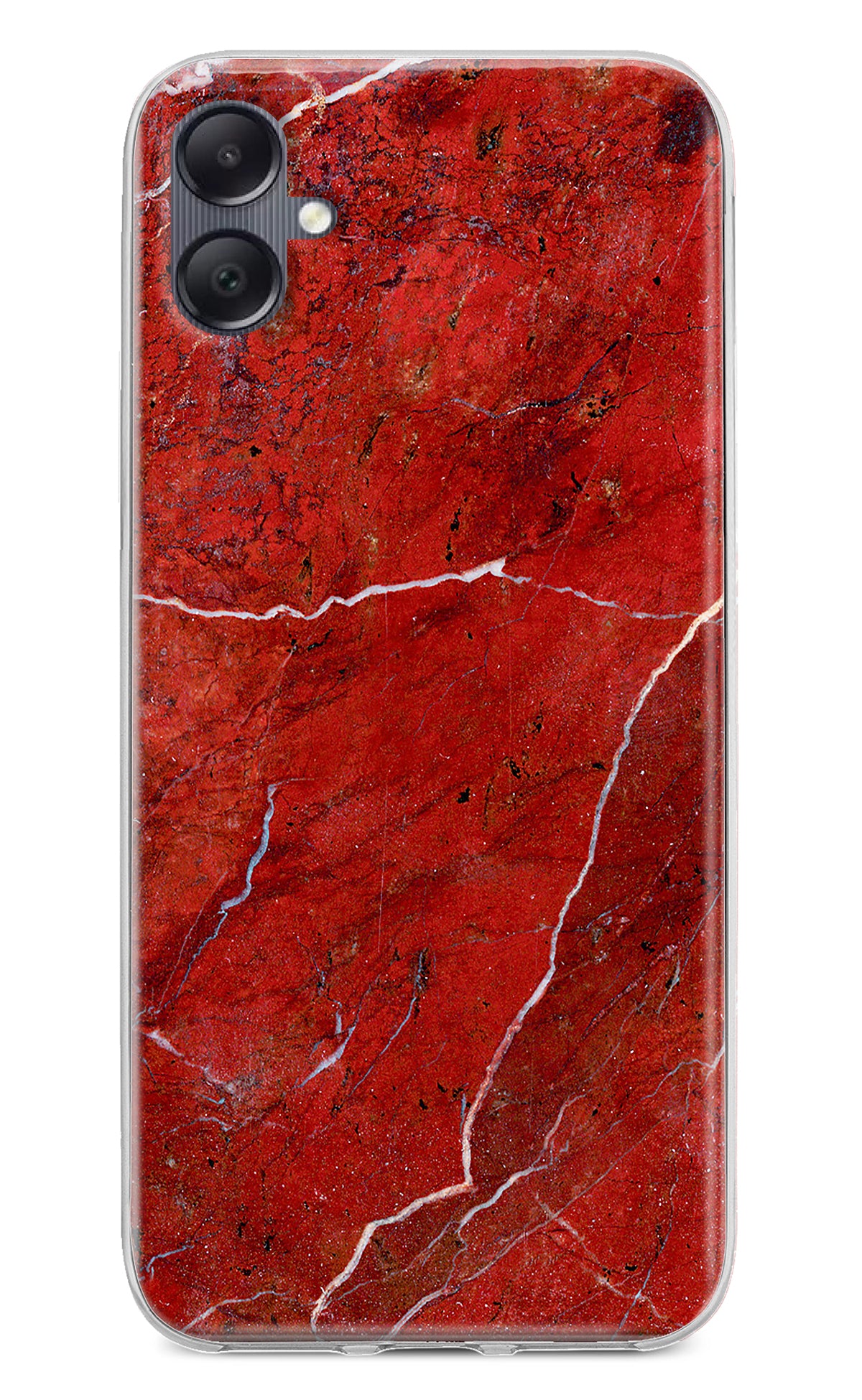 Red Marble Design Samsung A05 Back Cover