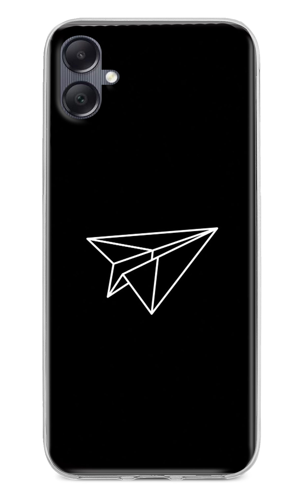 Paper Plane White Samsung A05 Back Cover