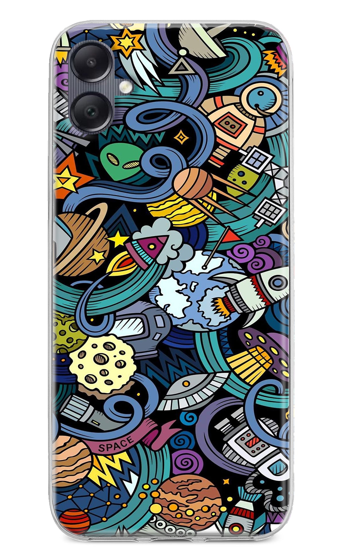 Space Abstract Samsung A05 Back Cover