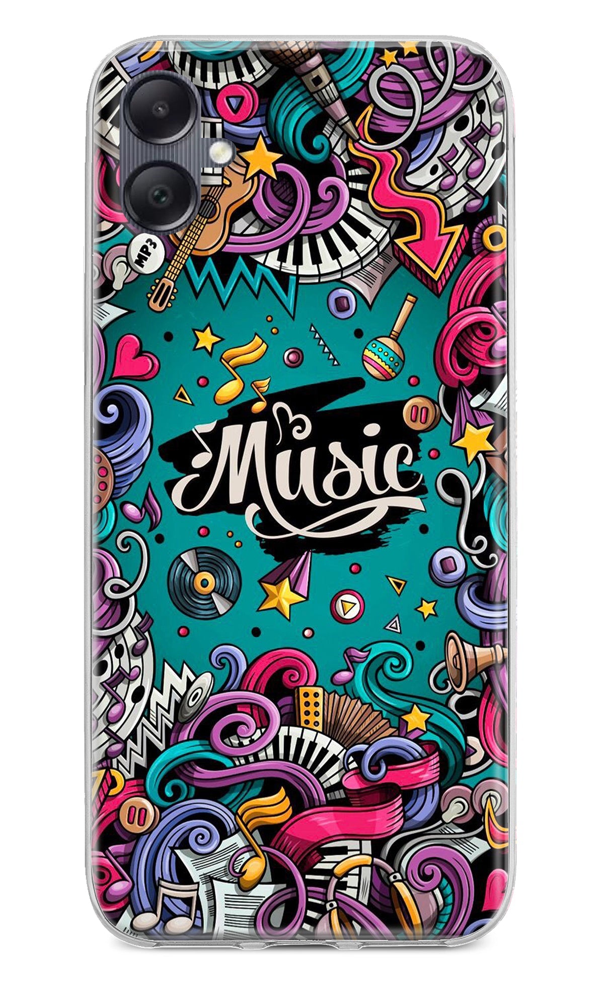 Music Graffiti Samsung A05 Back Cover